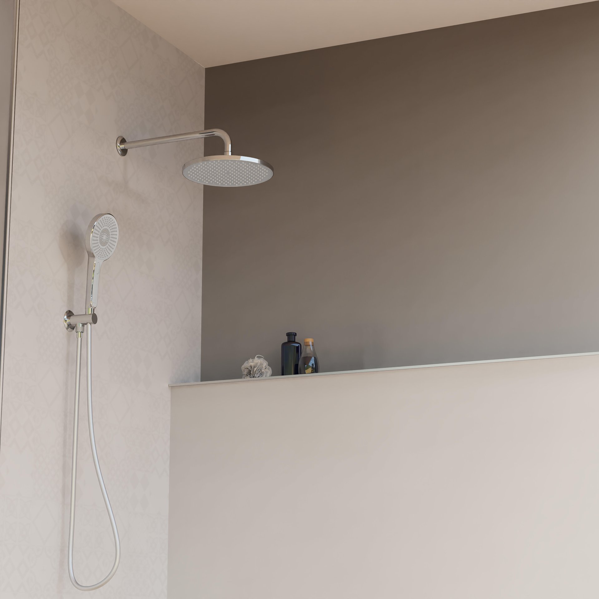 SCHÜTTE CAPRI Brause-Komplettset für die Dusche, Chrom/Anthrazit