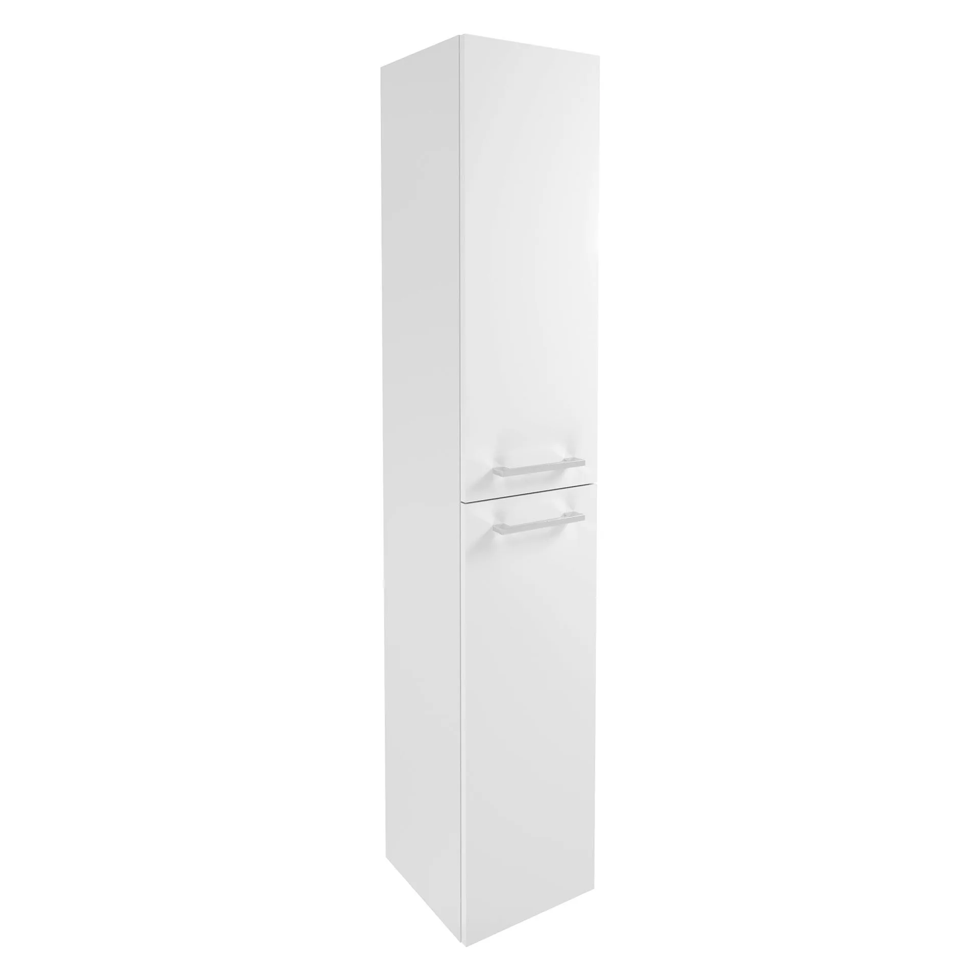 FACKELMANN VERONA Hochschrank 30 cm breit, Weiß Hochglanz, Türanschlag links