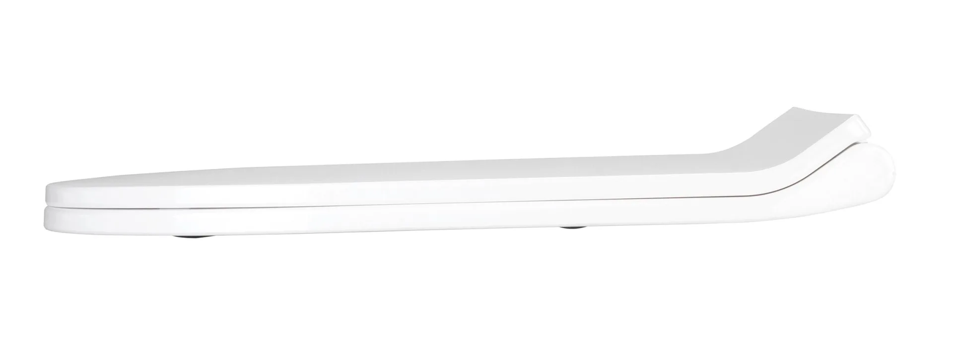 WENKO HABOS WC-Sitz, Weiß, Thermoplast, mit Absenkautomatik