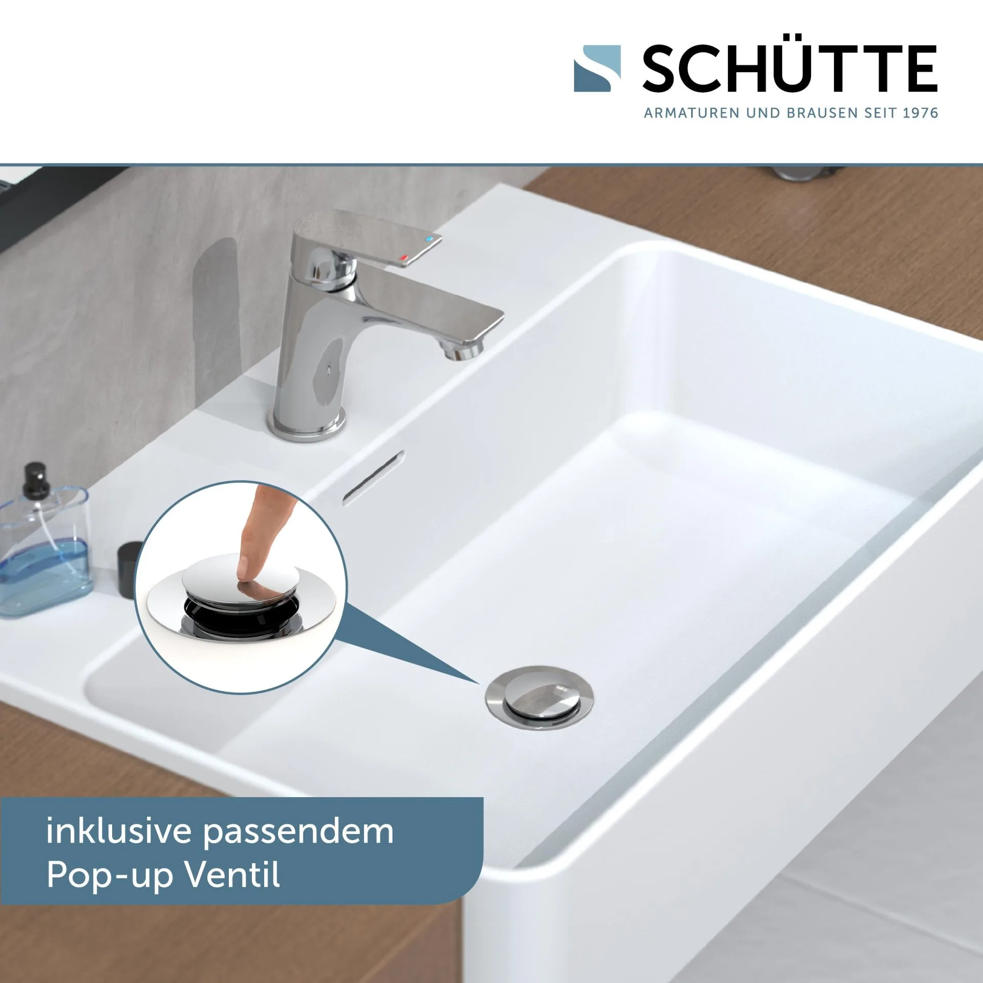 SCHÜTTE BOSTON Waschtischarmatur, Chrom