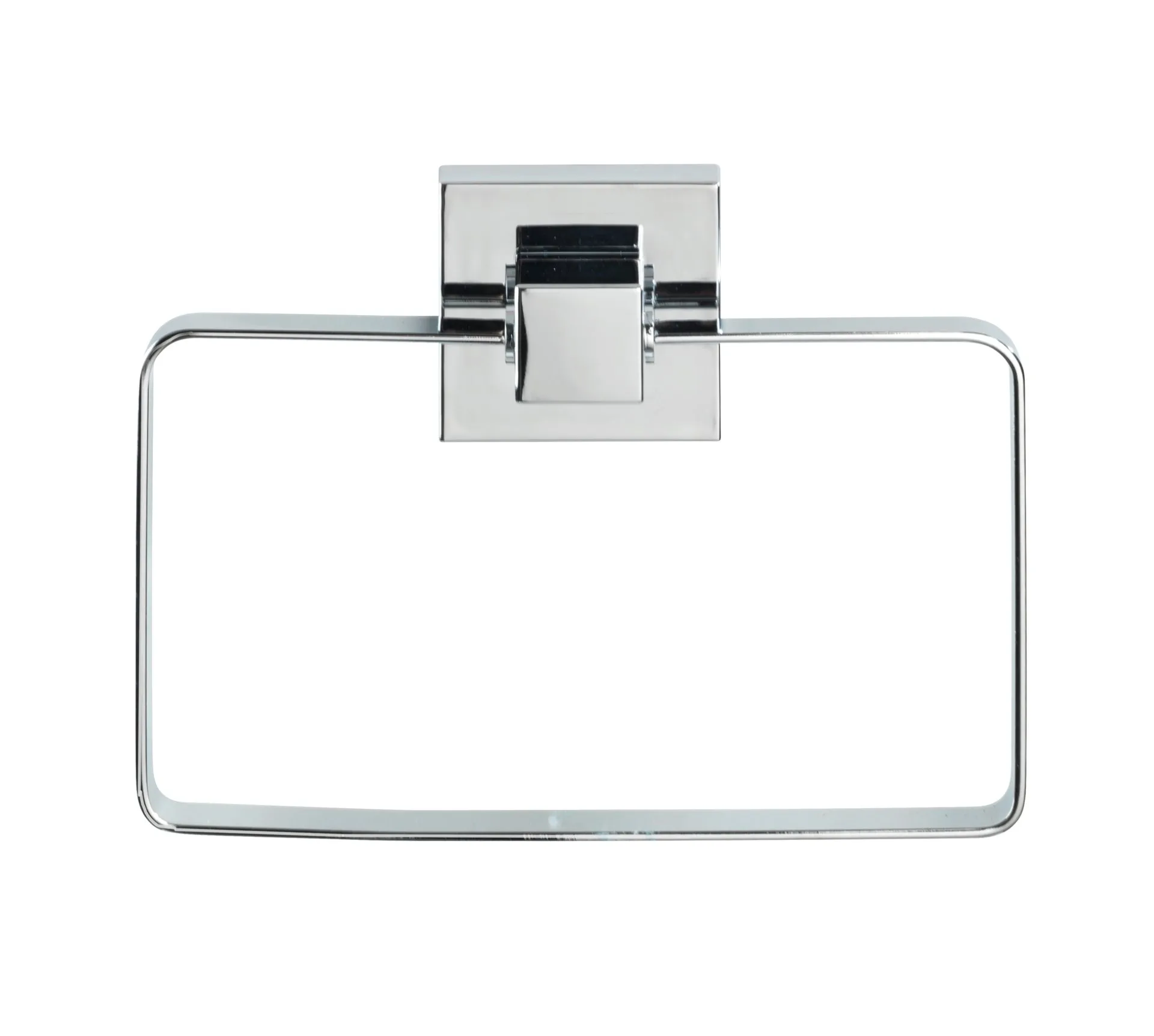 WENKO QUADRO Handtuchhalter, Edelstahl, Befestigen ohne bohren, Vacuum-Loc®