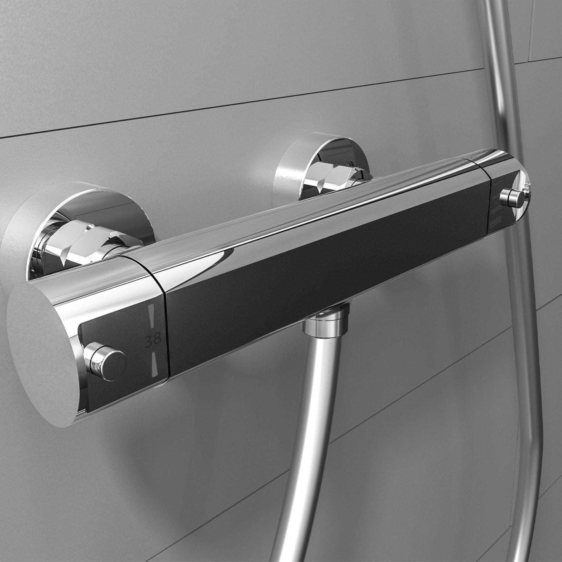 Schütte VITA Thermostat Duscharmatur, Chrom