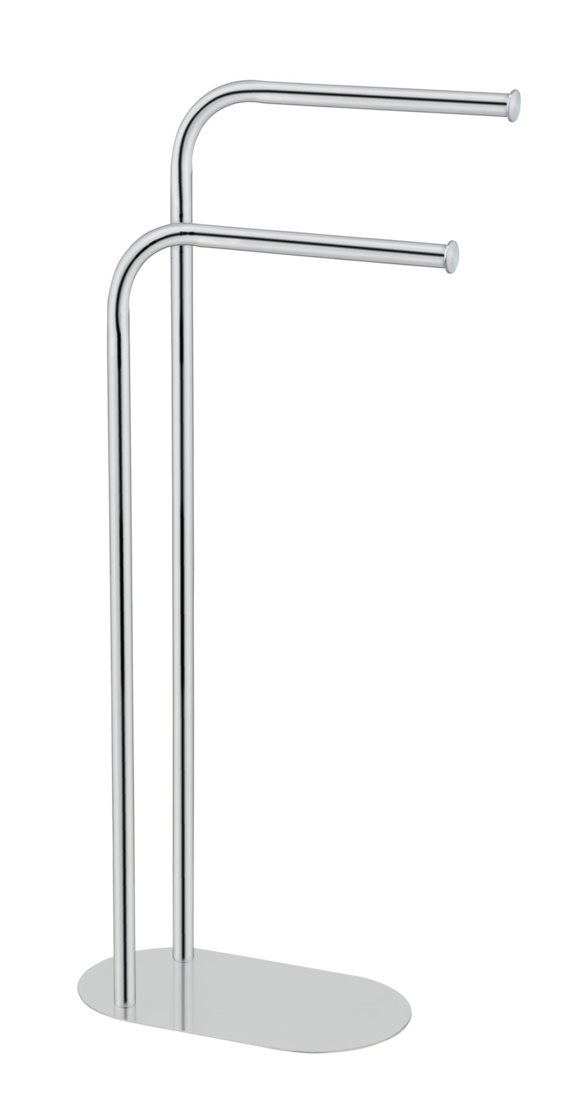 WENKO LEVANTE Handtuchhalter, Silber glänzend, stehend