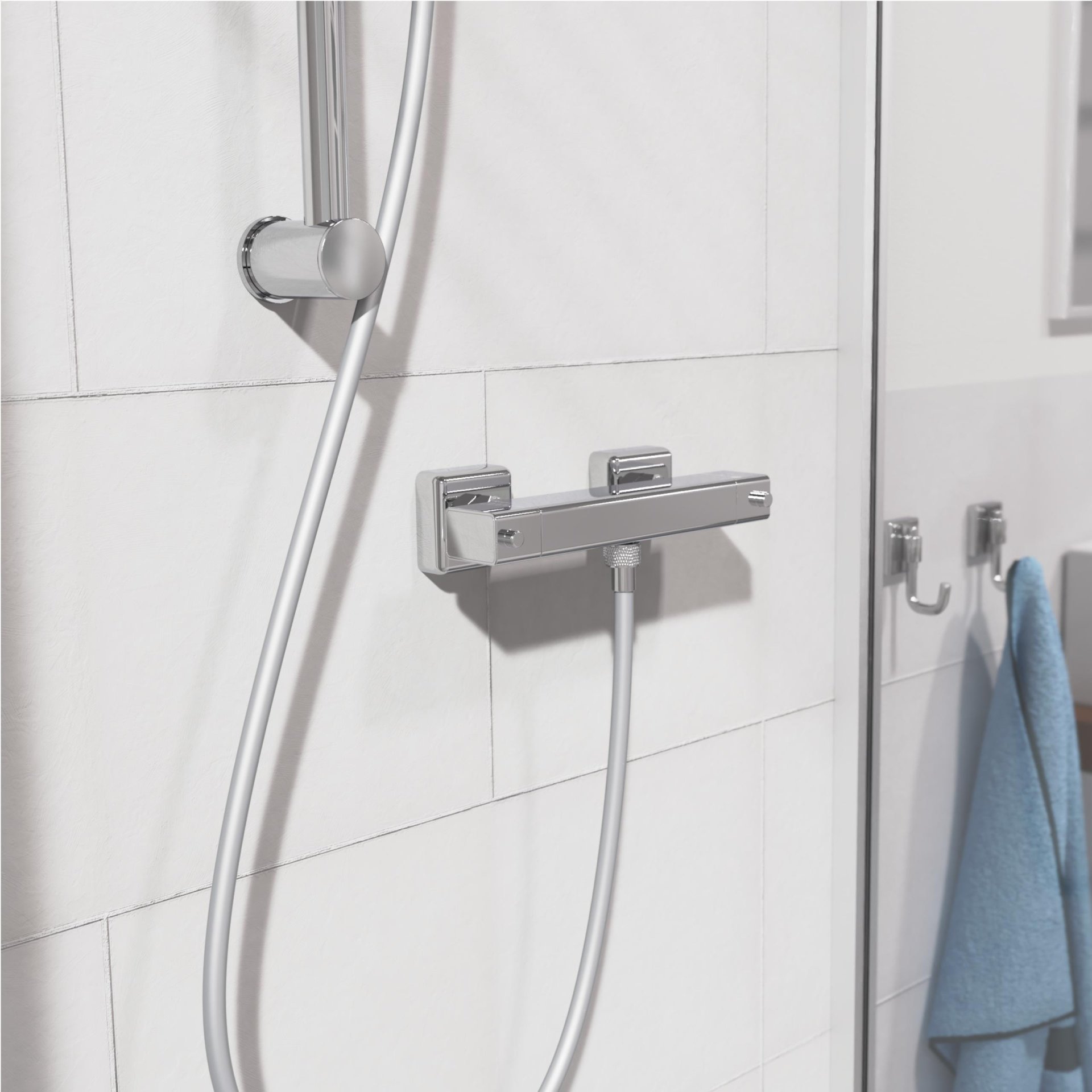 SCHÜTTE SIGNO Duschthermostat, Chrom