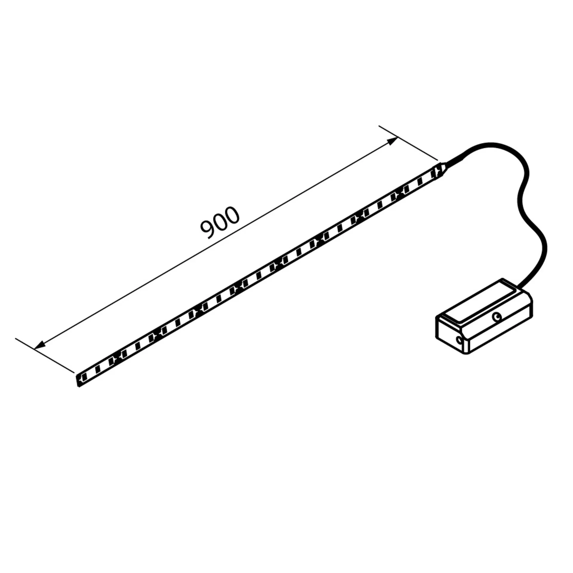 FACKELMANN CONTURALIGHT LED Waschbeckenbeleuchtung 90 cm