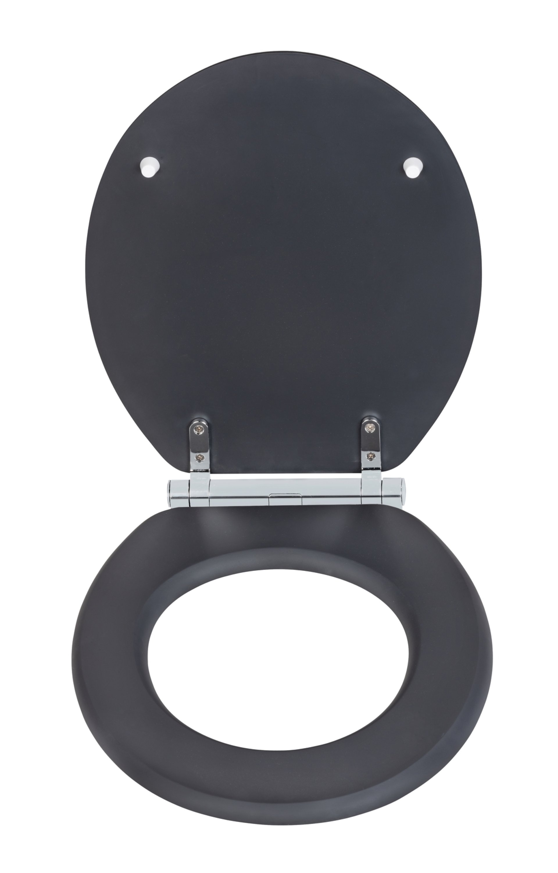 WENKO MORRA WC-Sitz, Grau, aus MDF