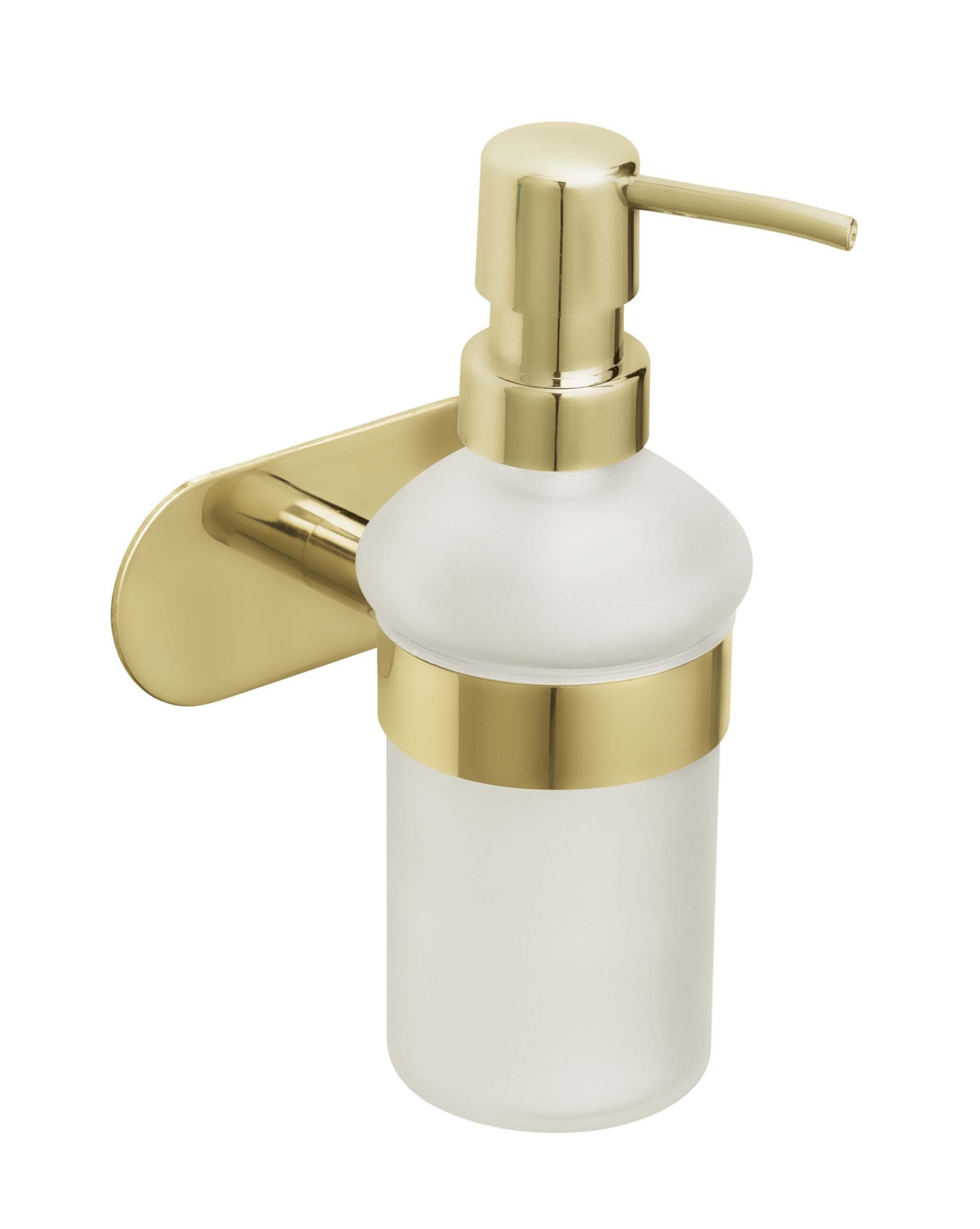 WENKO OREA Seifenspender 200 ml, Gold matt, Edelstahl rostfrei, Turbo Loc