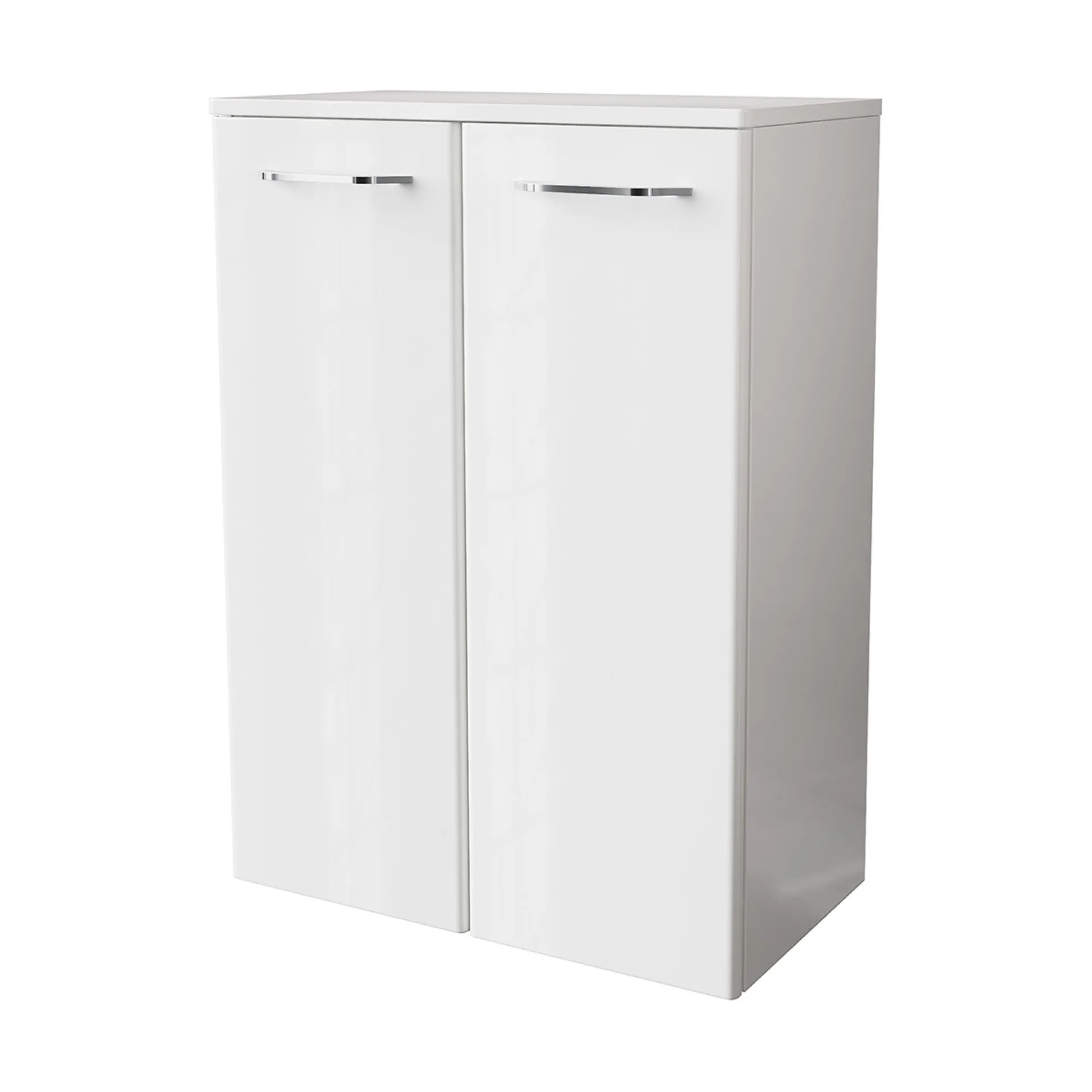 FACKELMANN MILANO Doppel Midischrank 30 cm breit, Weiß