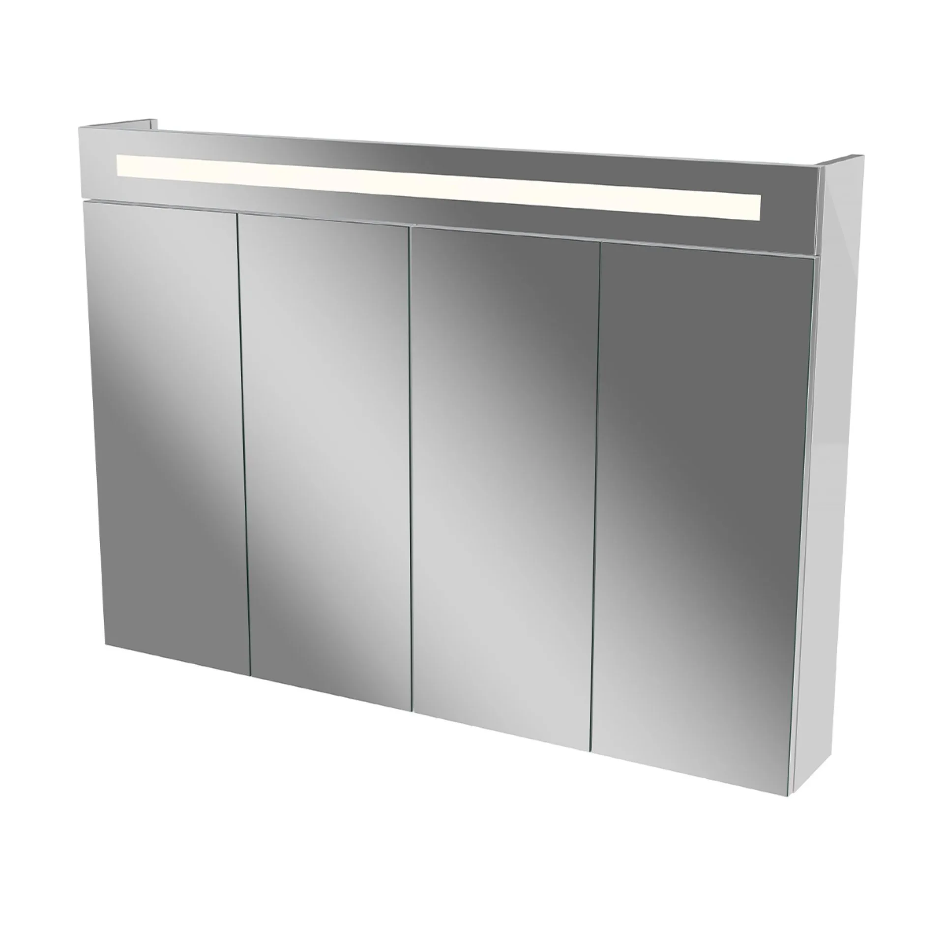 FACKELMANN TWINDY LED Spiegelschrank 110 cm breit, Weiß