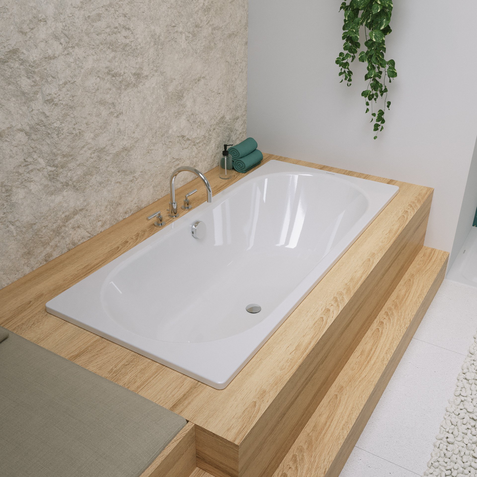 KALDEWEI CLASSIC DUO Badewanne 180 cm breit, Weiß, Mod. 110