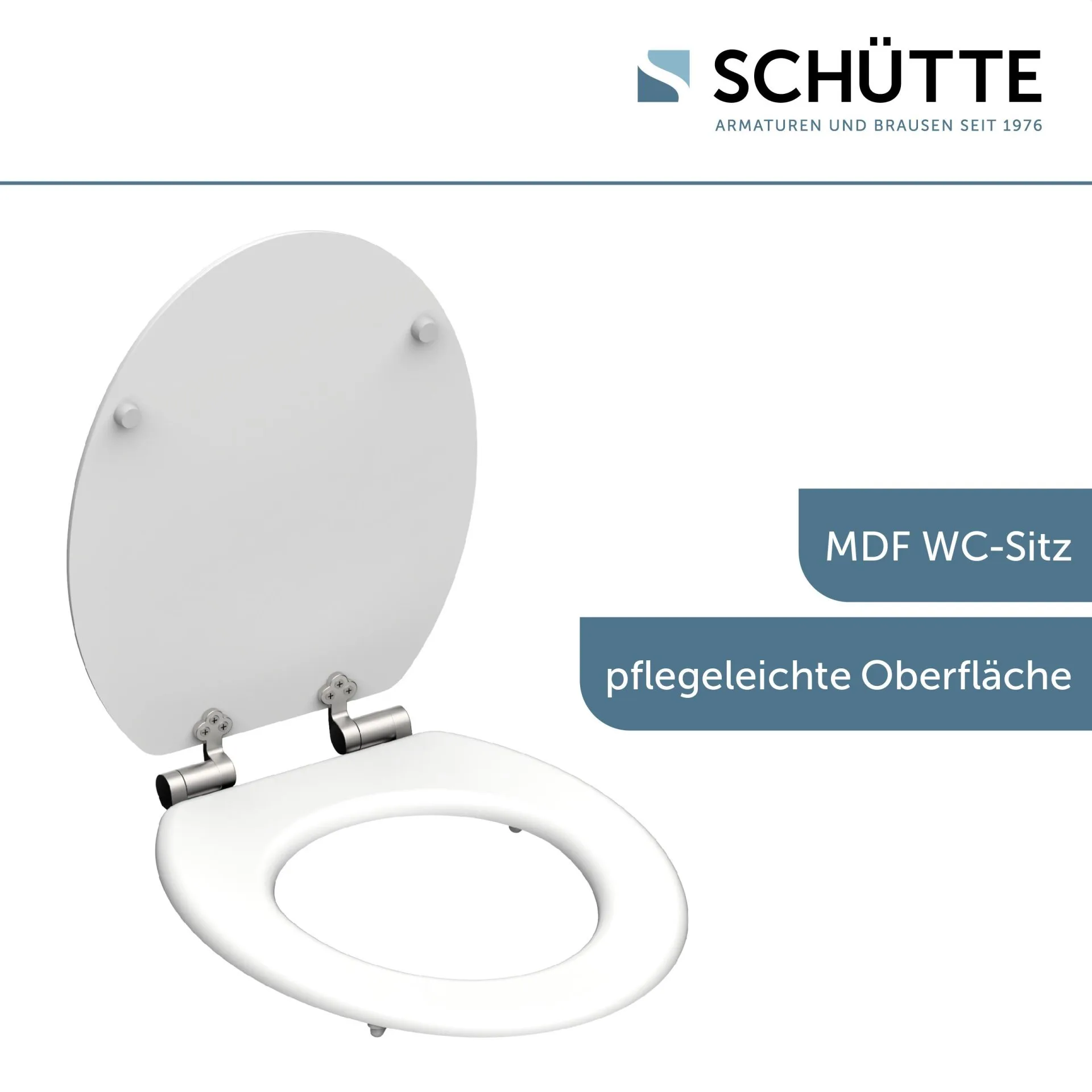 SCHÜTTE SPIRIT WHITE WC-Sitz, mit Absenkautomatik