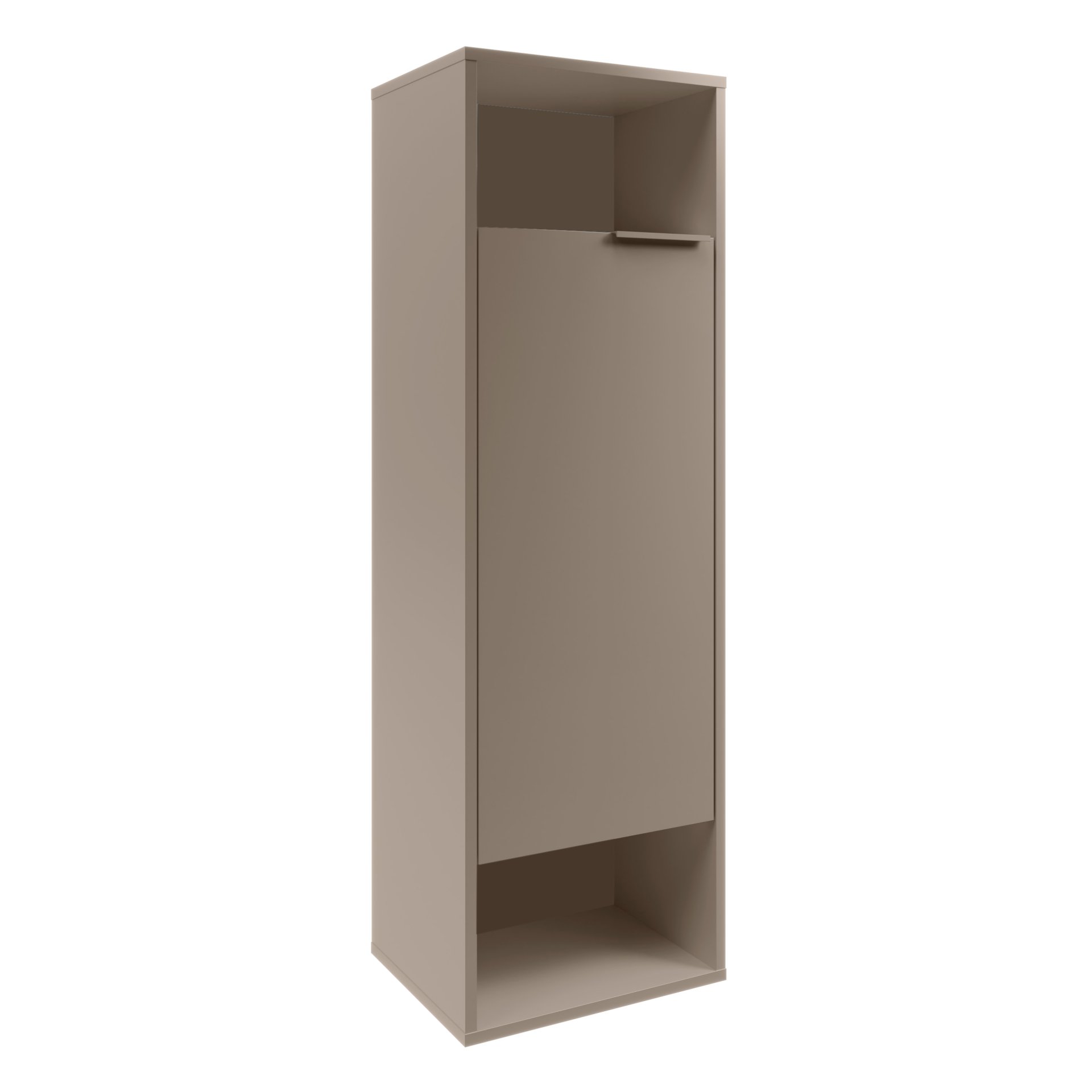 FACKELMANN B.PARIS Midischrank 40 cm breit, Grau, Türanschlag links
