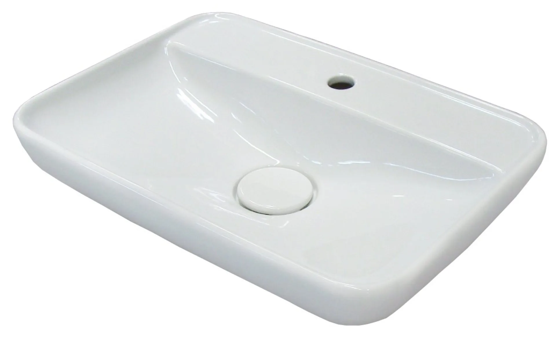 FACKELMANN HYPE 2.0 Waschbecken 60 cm breit, Weiß, Keramik