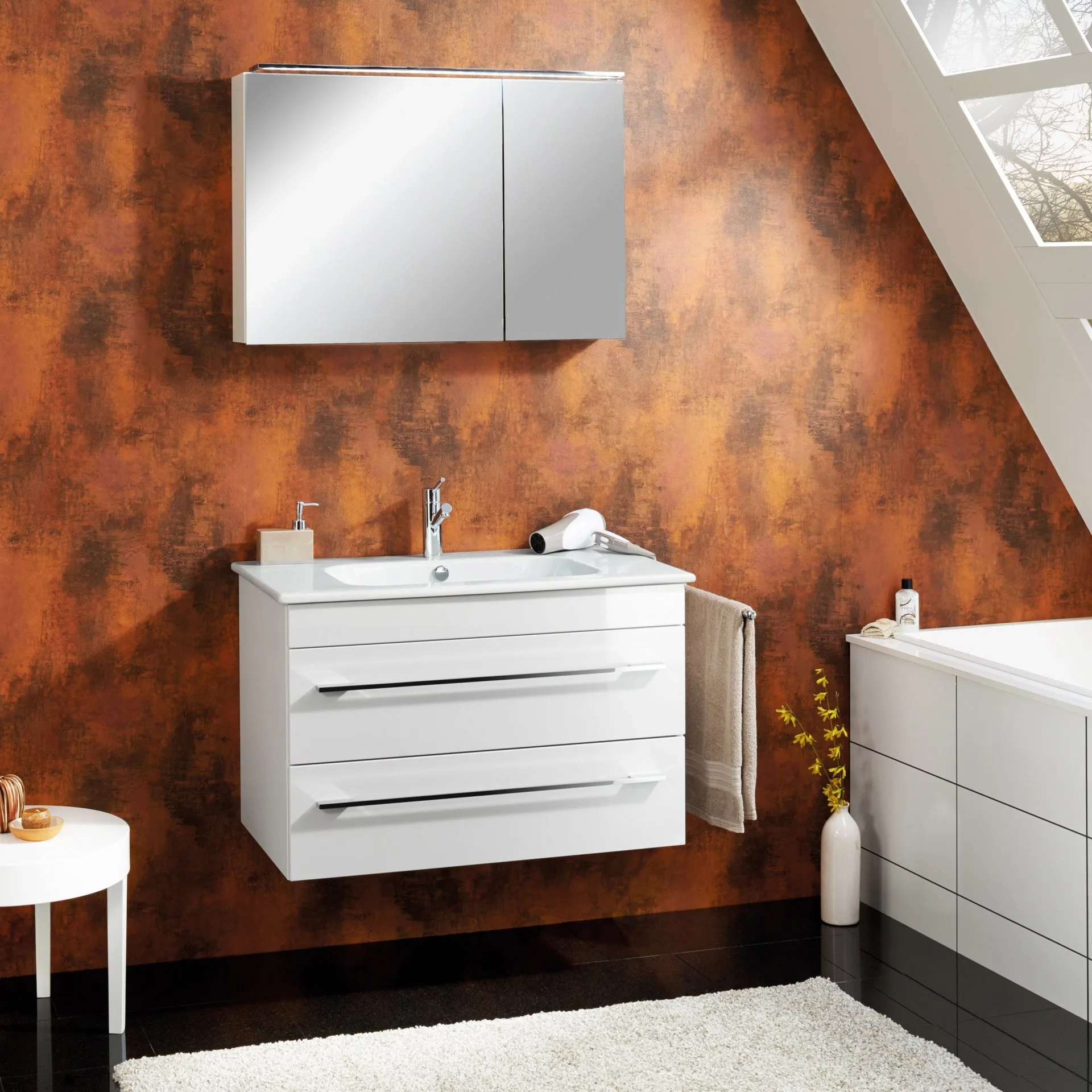 Lanzet K5 Keramik Waschbecken 91 cm