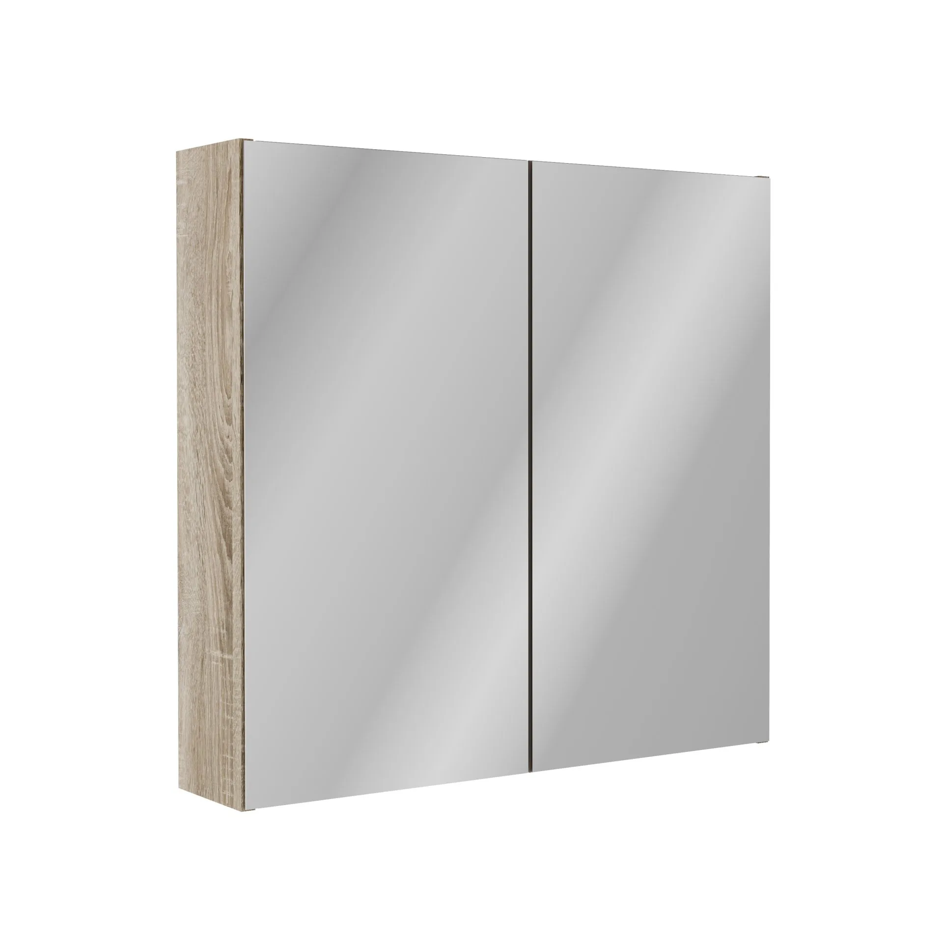 FACKELMANN COMPACT LINE Spiegelschrank 70 cm breit, Braun