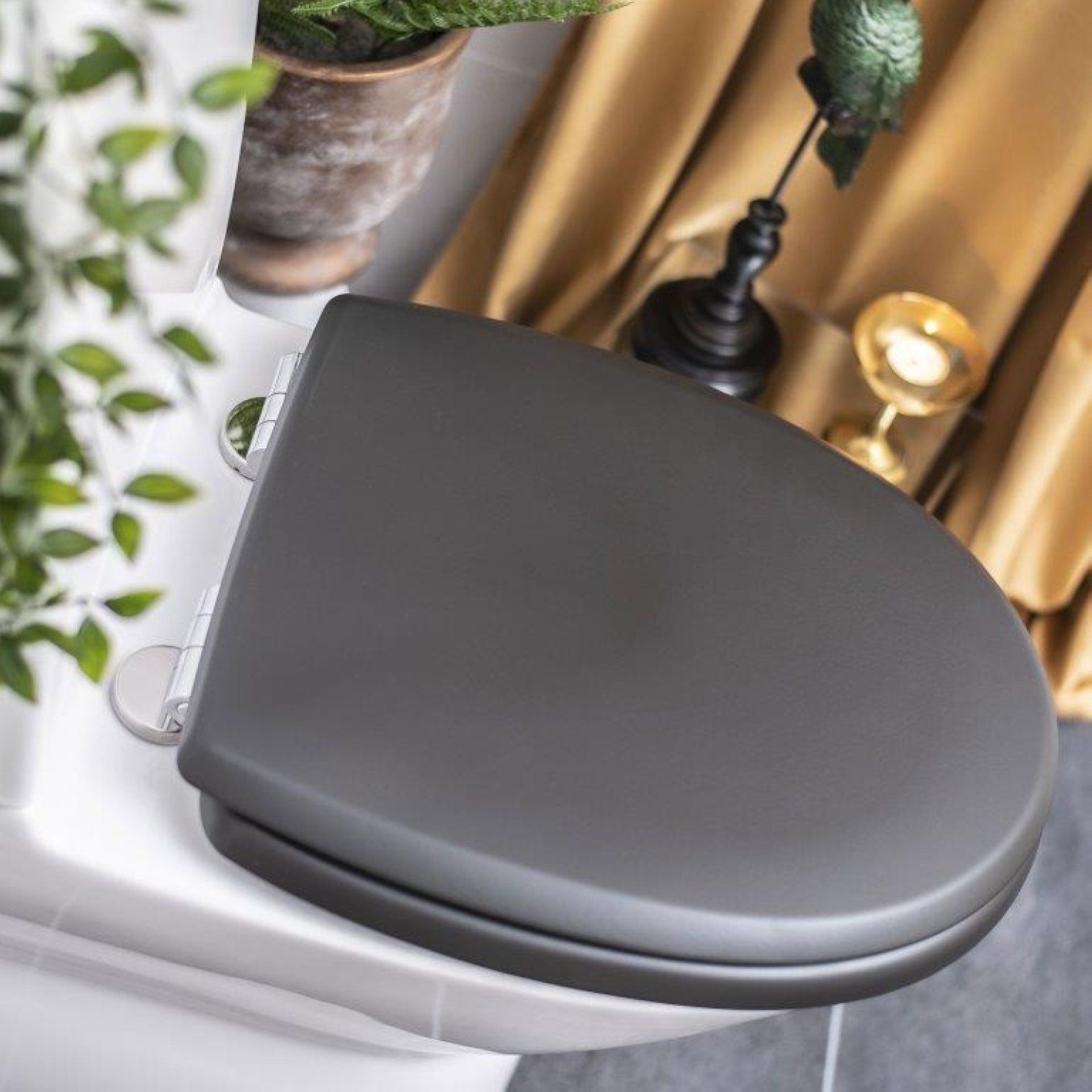 KAN WC-Sitz 2001 Exclusive, Silbermetallic