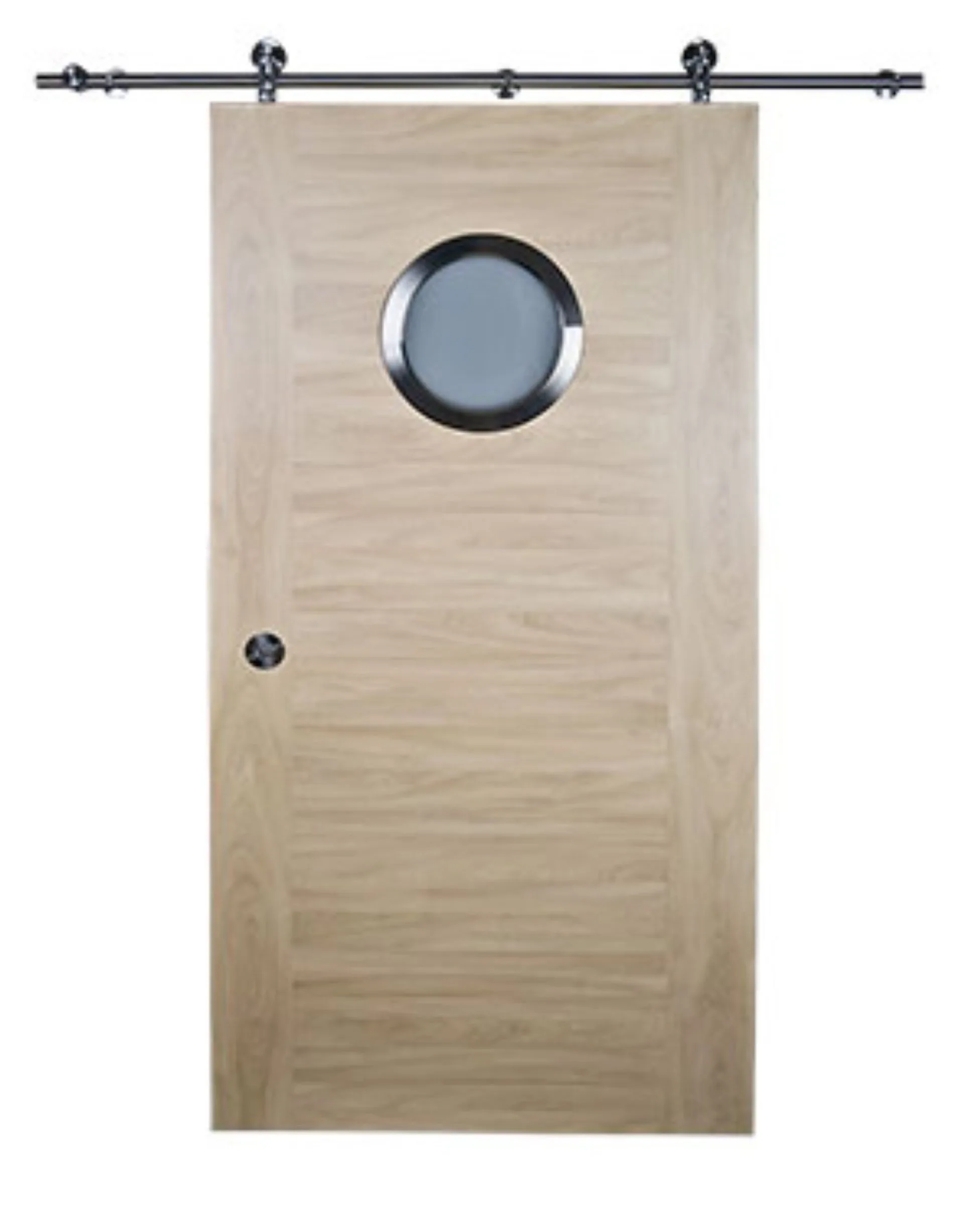 Bullauge ø 350 mm Milchglas Edelstahl mit Teleskoprahmen BT35/2 - beidseitig Schrauben