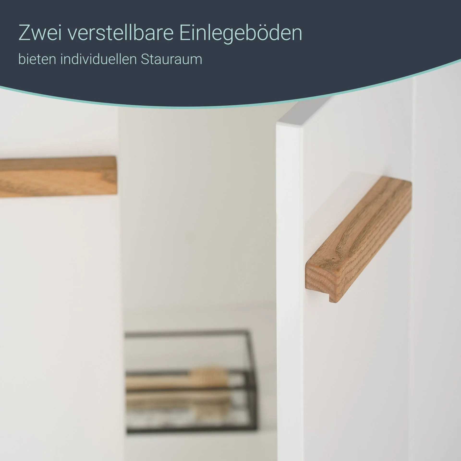 BADEDU HIERA Midischrank 50 cm breit, Weiß