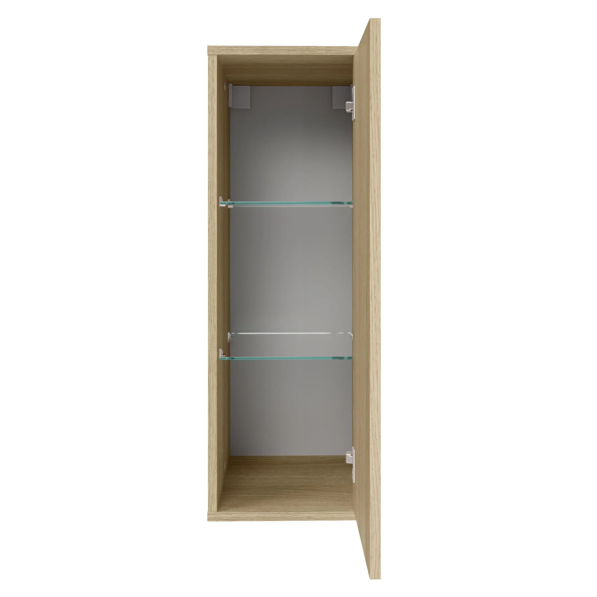 FACKELMANN COMPACT LINE Midischrank 30 cm breit, Braun hell