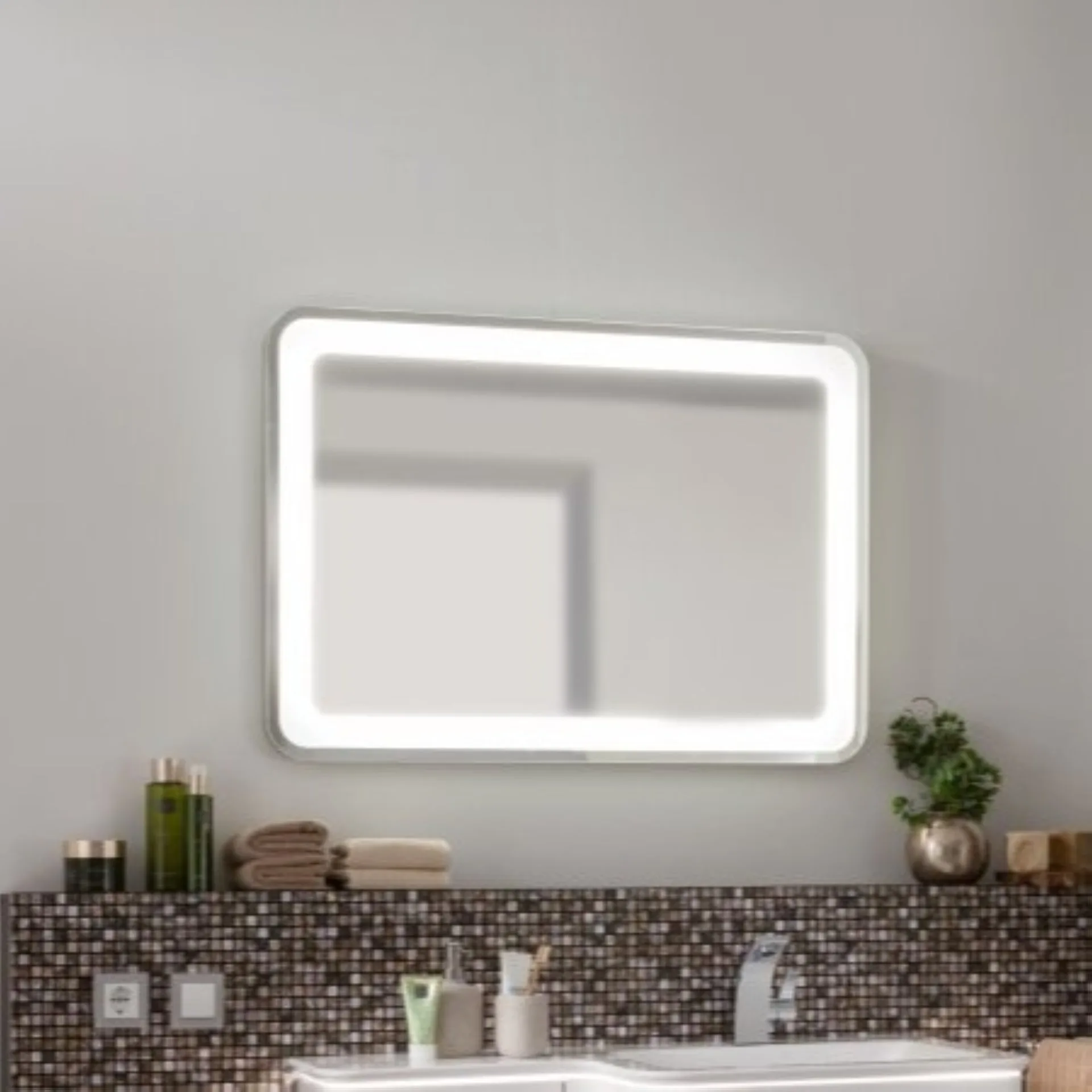 Lanzet M9 Spiegelelement 100 cm mit 3 Helligkeitsstufen