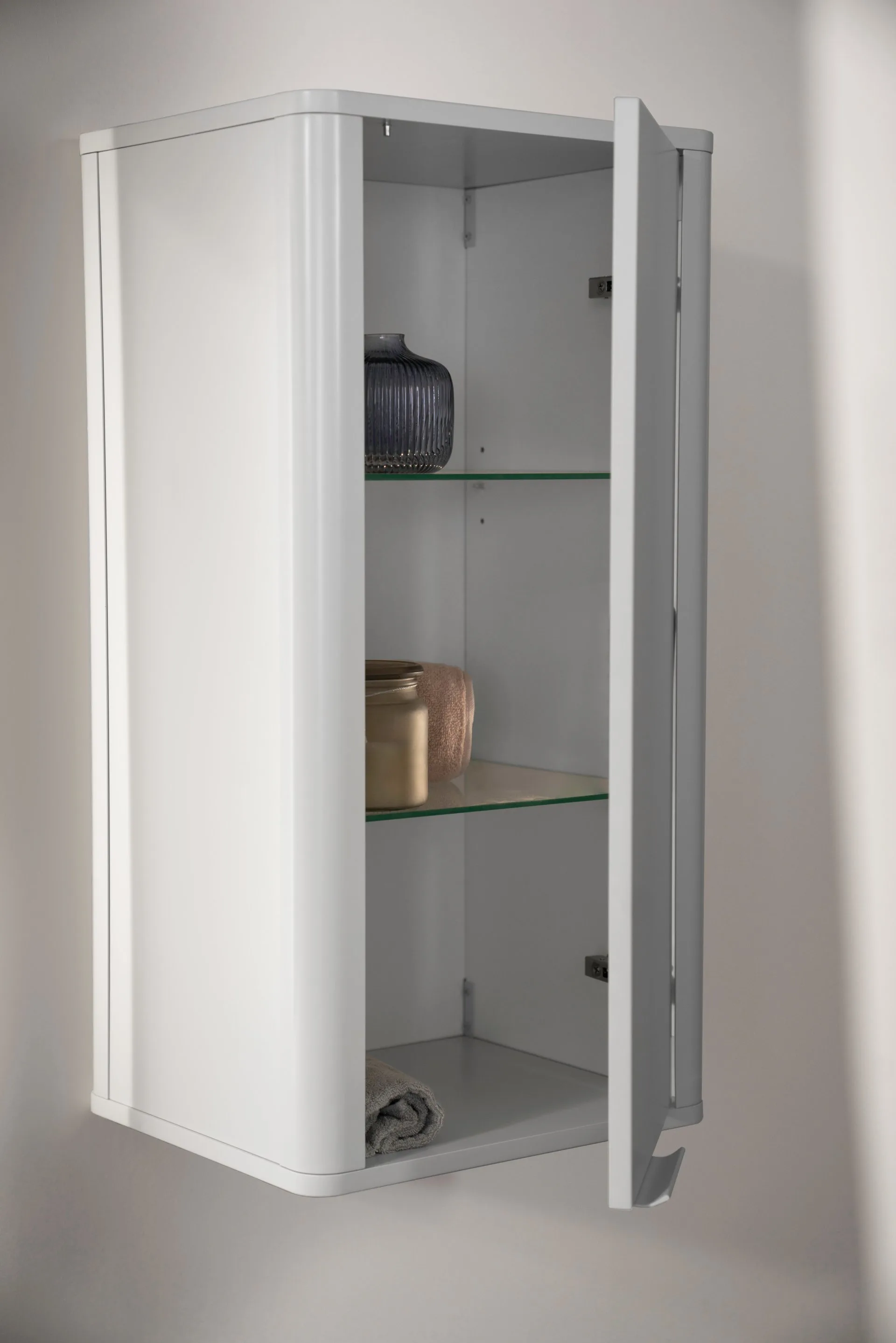 BADEDU SORA Hängeschrank 40 cm breit, Weiß matt