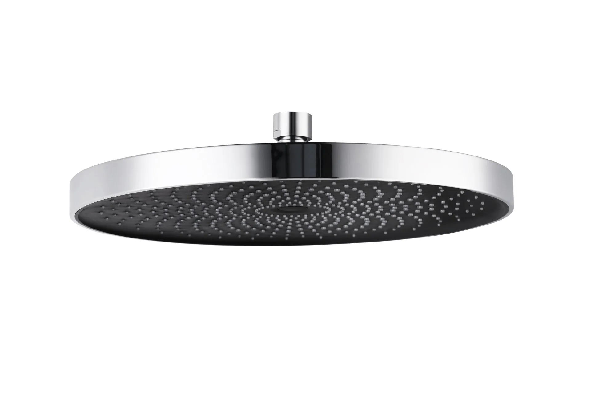 WENKO SOFTWATER Duschkopf Regendusche Ø 26 cm, Chrom/Schwarz, 3 verschiedene Wasserstrahlarten