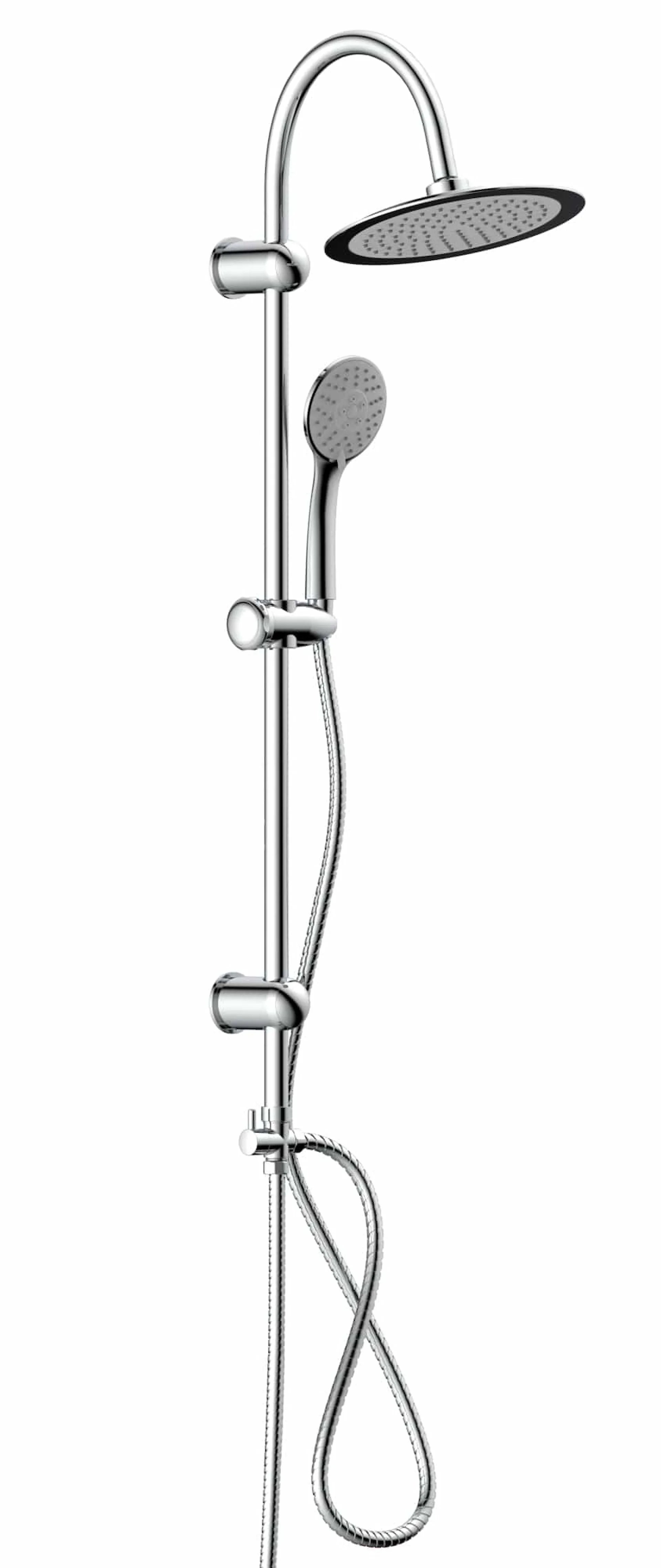 Schütte JAMAICA FRESH Stangenbrauseset inkl. Regendusche ohne Armatur, Chrom