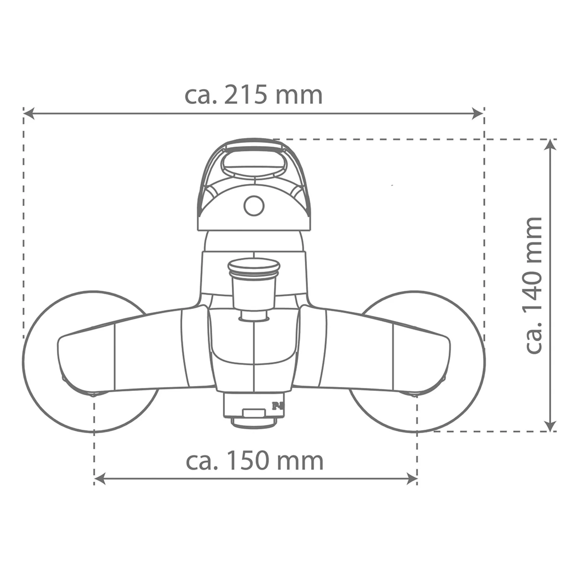 Schütte CALVINO Wannenfüllarmatur, Chrom