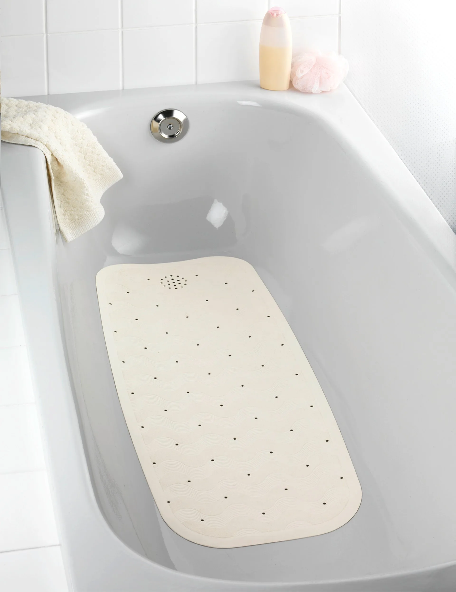 WENKO Badewanneneinlage 37 x 90 cm, Beige