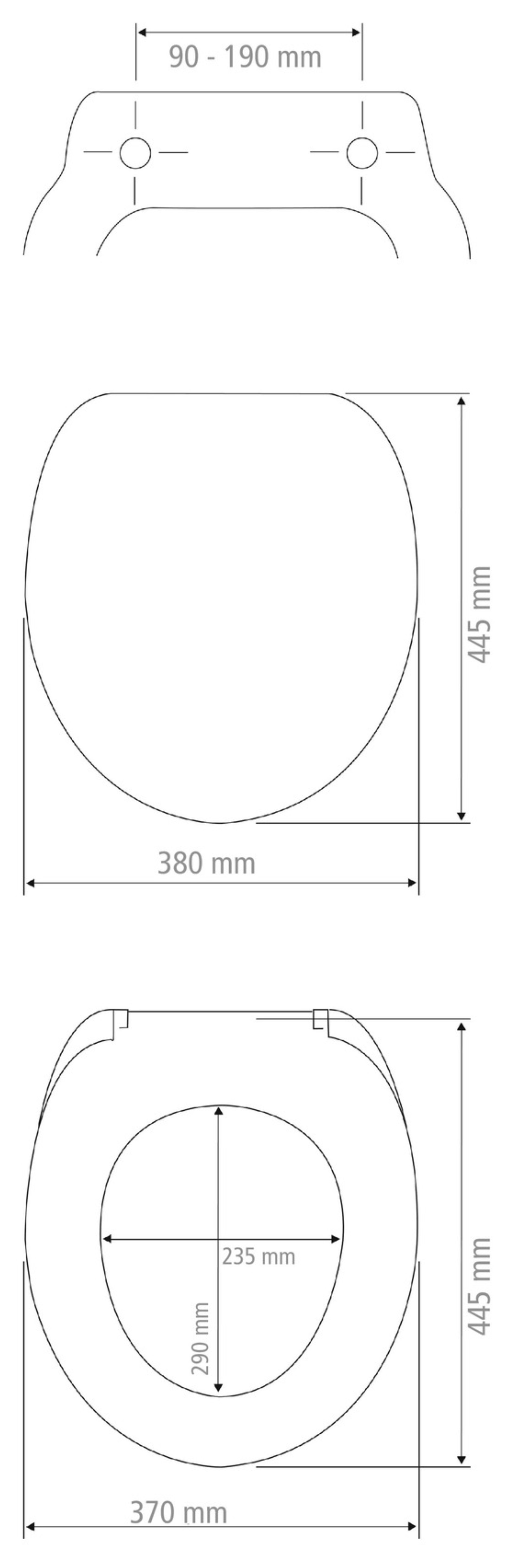 WENKO AGATE WC-Sitz Gold, mit Absenkautomatik