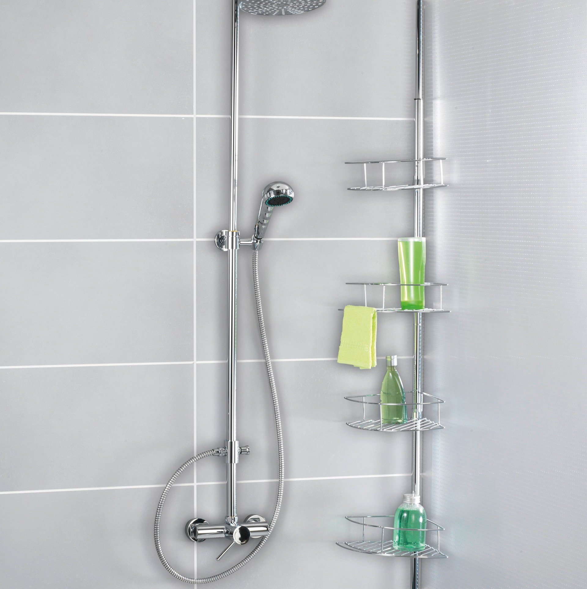 WENKO DOLCEDO Dusch Eckablage, Chrom glänzend
