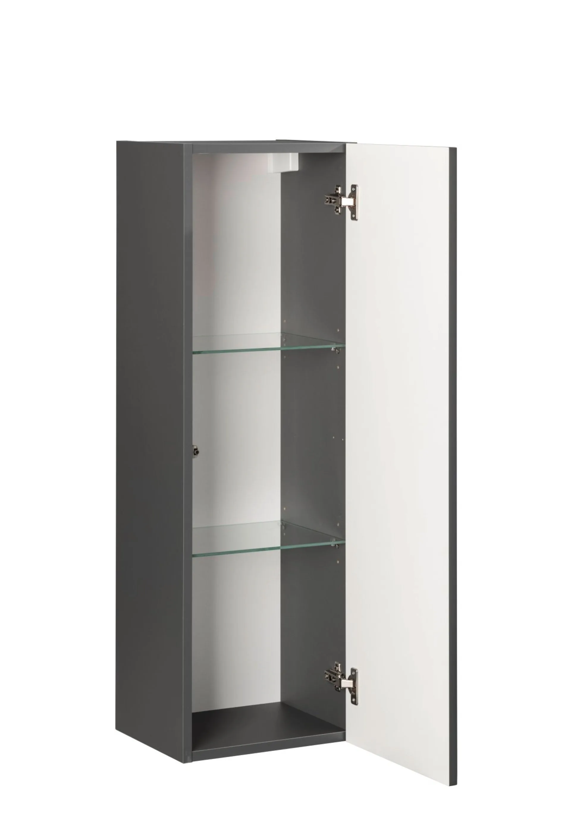 Fackelmann NEW YORK Midischrank 33 cm breit, Grau