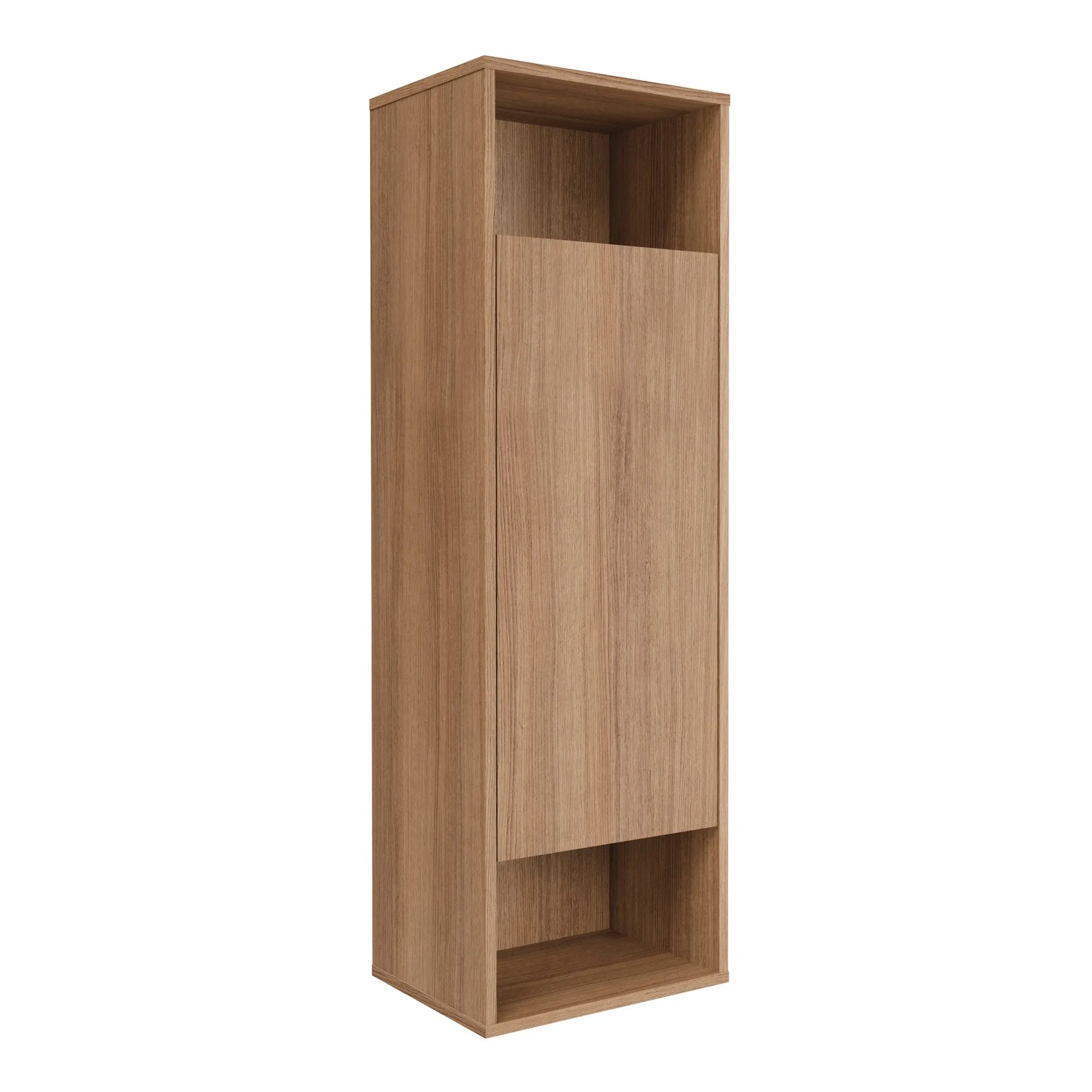 FACKELMANN VITA Midischrank 40 cm breit, Braun hell, Türanschlag links, 2 Fächer