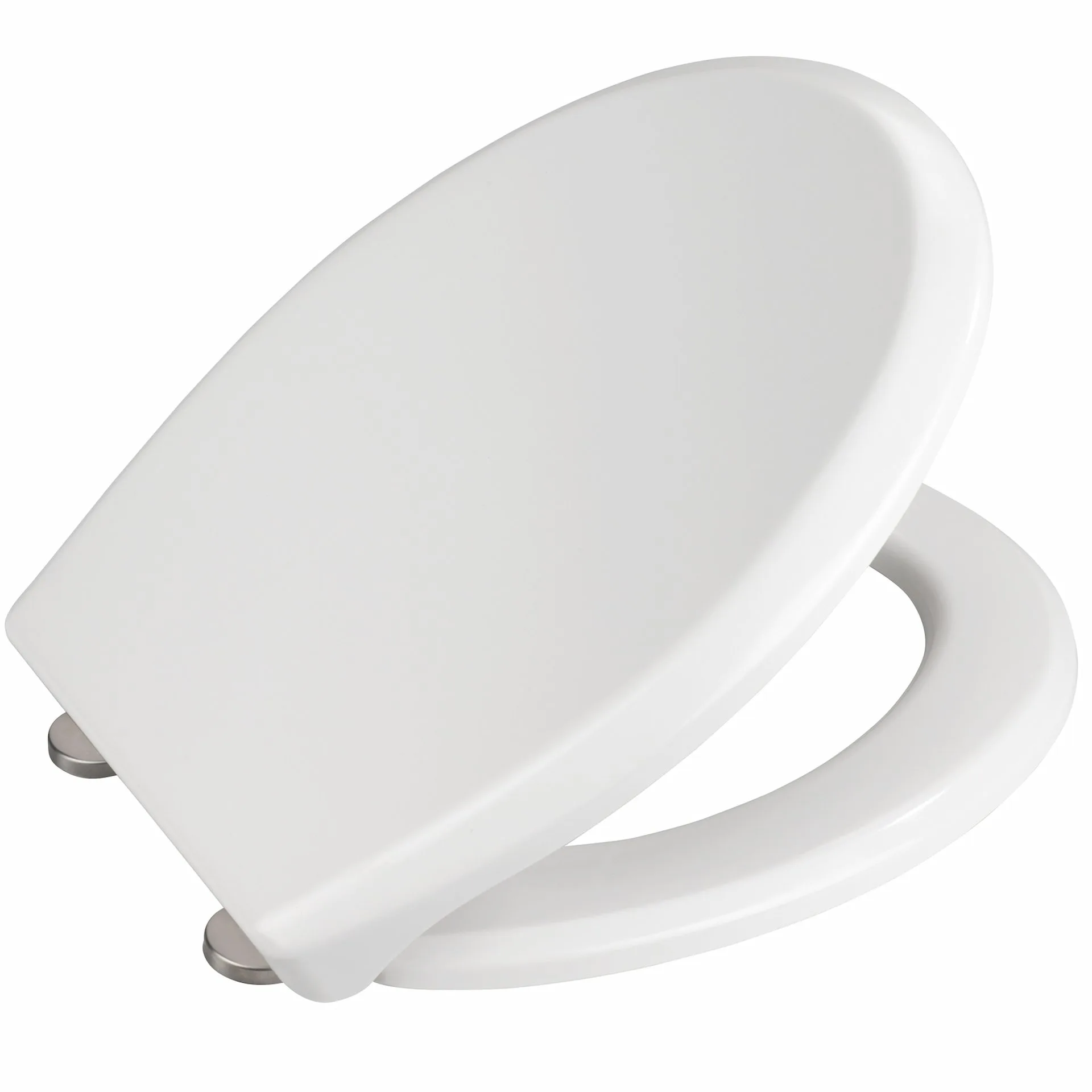 WENKO GUBBIO WC-Sitz , Weiß, Duroplast, mit Absenkautomatik