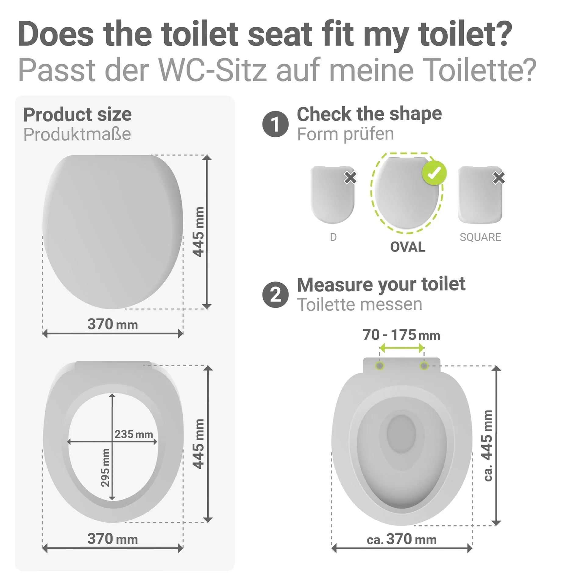 WENKO OSTUNI WC-Sitz, Grau, 300 kg Trafkraft, mit Absenkautomatik