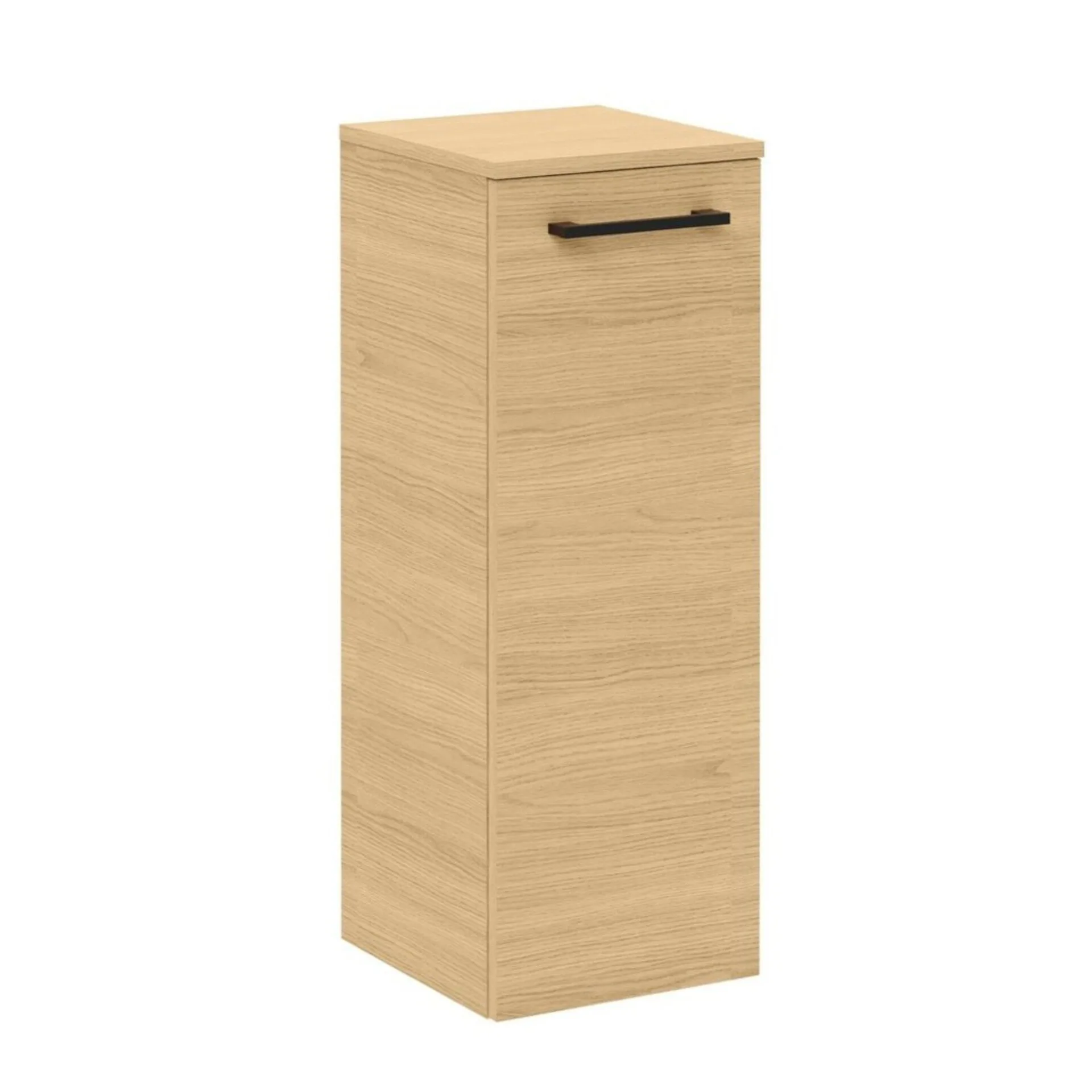 FACKELMANN B.ROUND Midischrank 30 cm breit, Braun, Türanschlag rechts