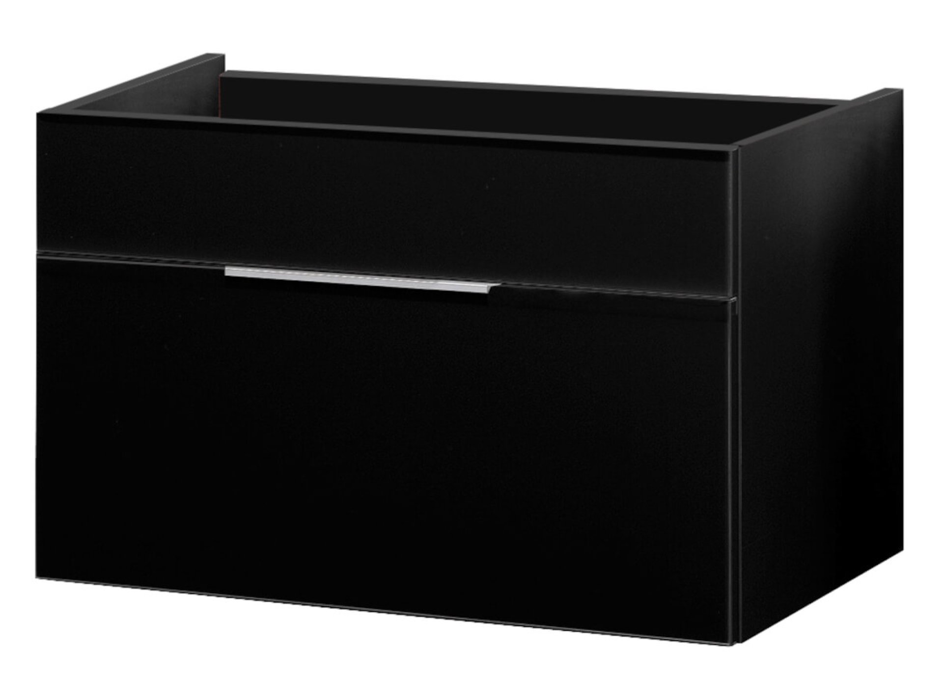 Fackelmann KARA Waschbeckenunterschrank 80 cm, Anthrazit, 1 Schublade