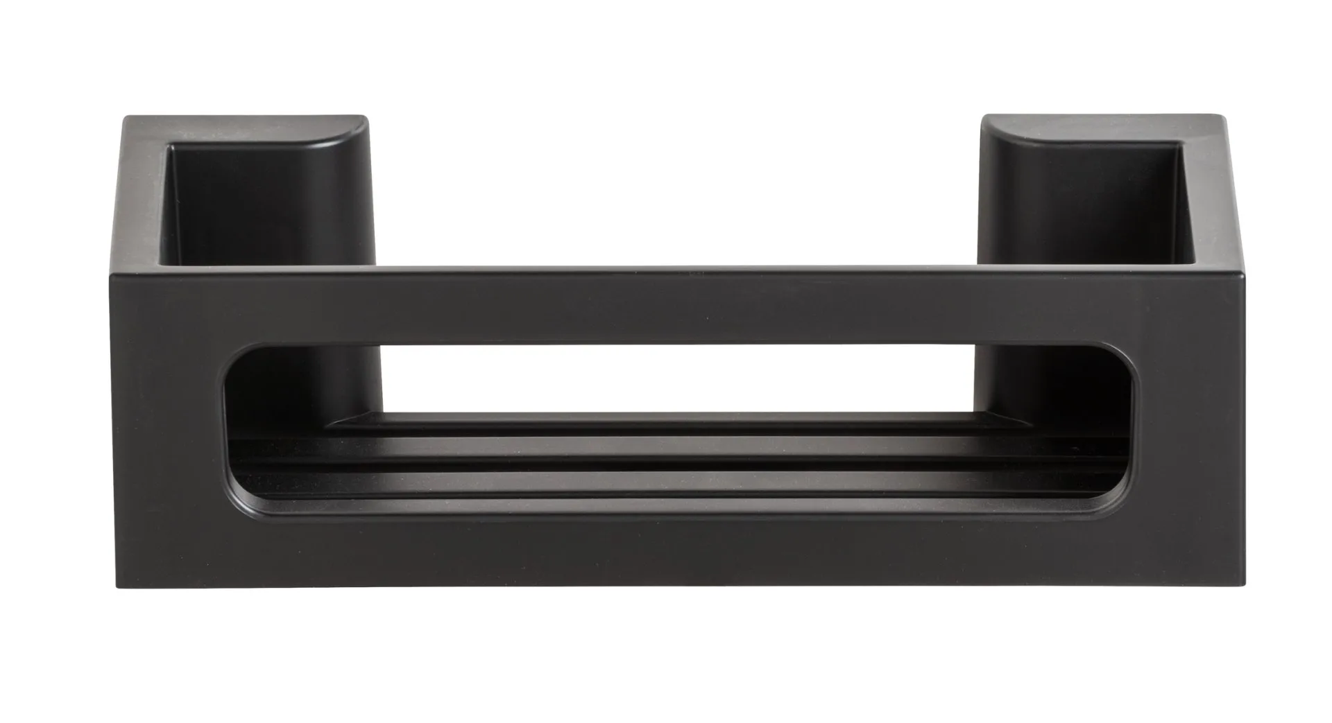 WENKO BRALIA Duschablage 30 cm breit, Schwarz, Befestigen ohne Bohren