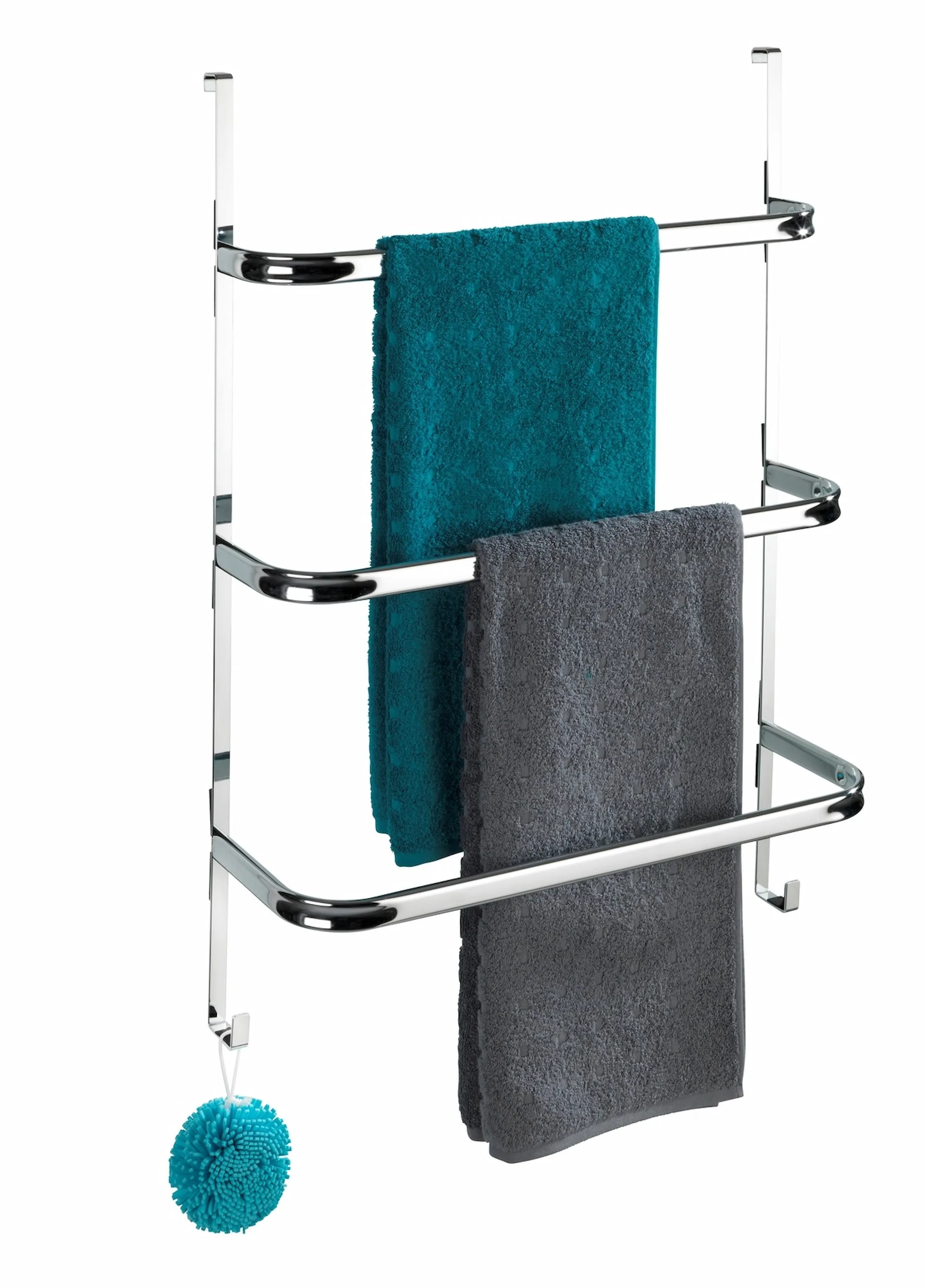 WENKO IRPINIA Handtuchhalter, Chrom glänzend, für Tür