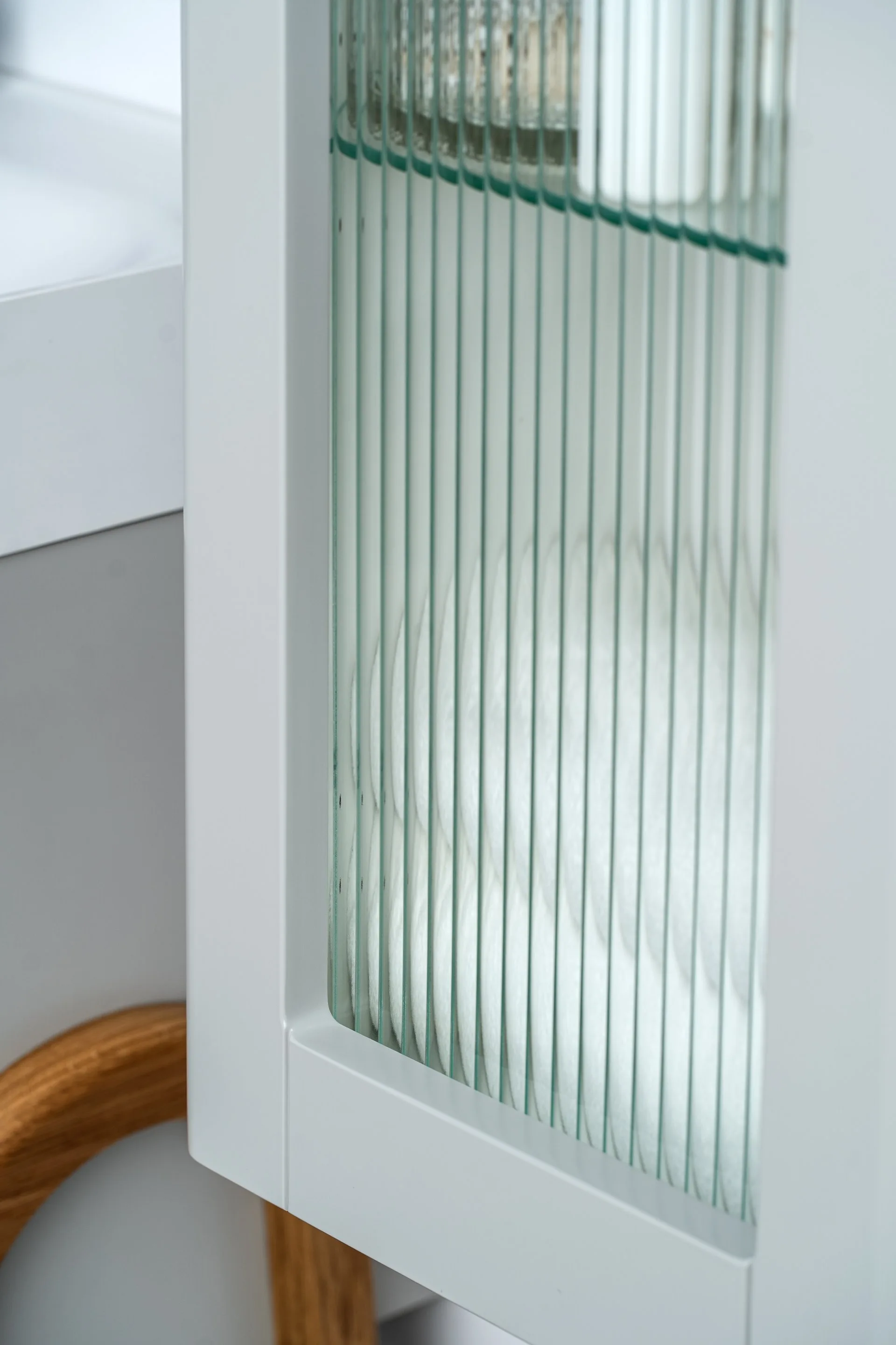 BADEDU PINA Hochschrank 35 cm breit, Grau
