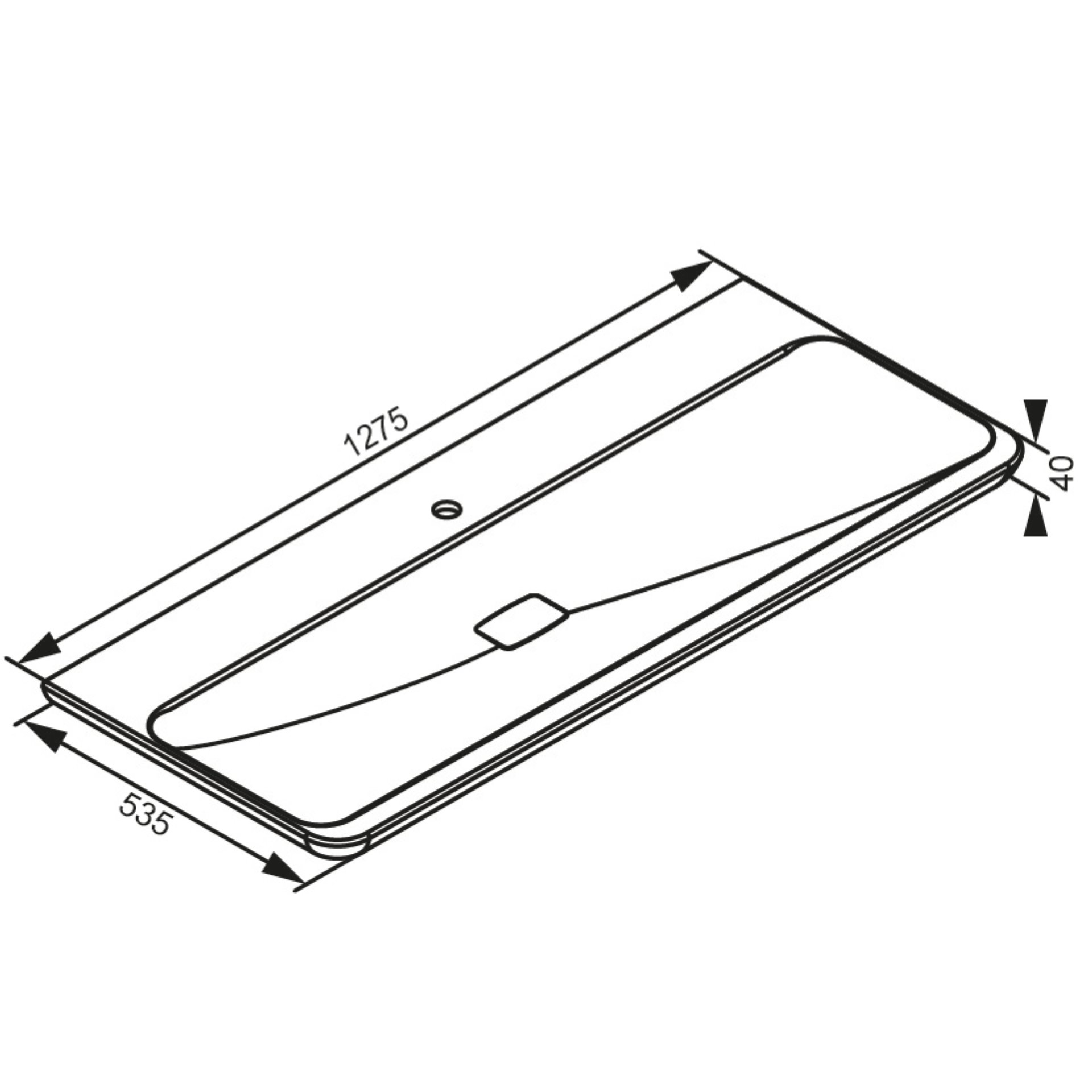 LANZET M9 Waschbecken mit Unterschrank 130 cm breit, Weiß, Waschbecken Gussmarmor Weiß + Waschbeckenbeleuchtung