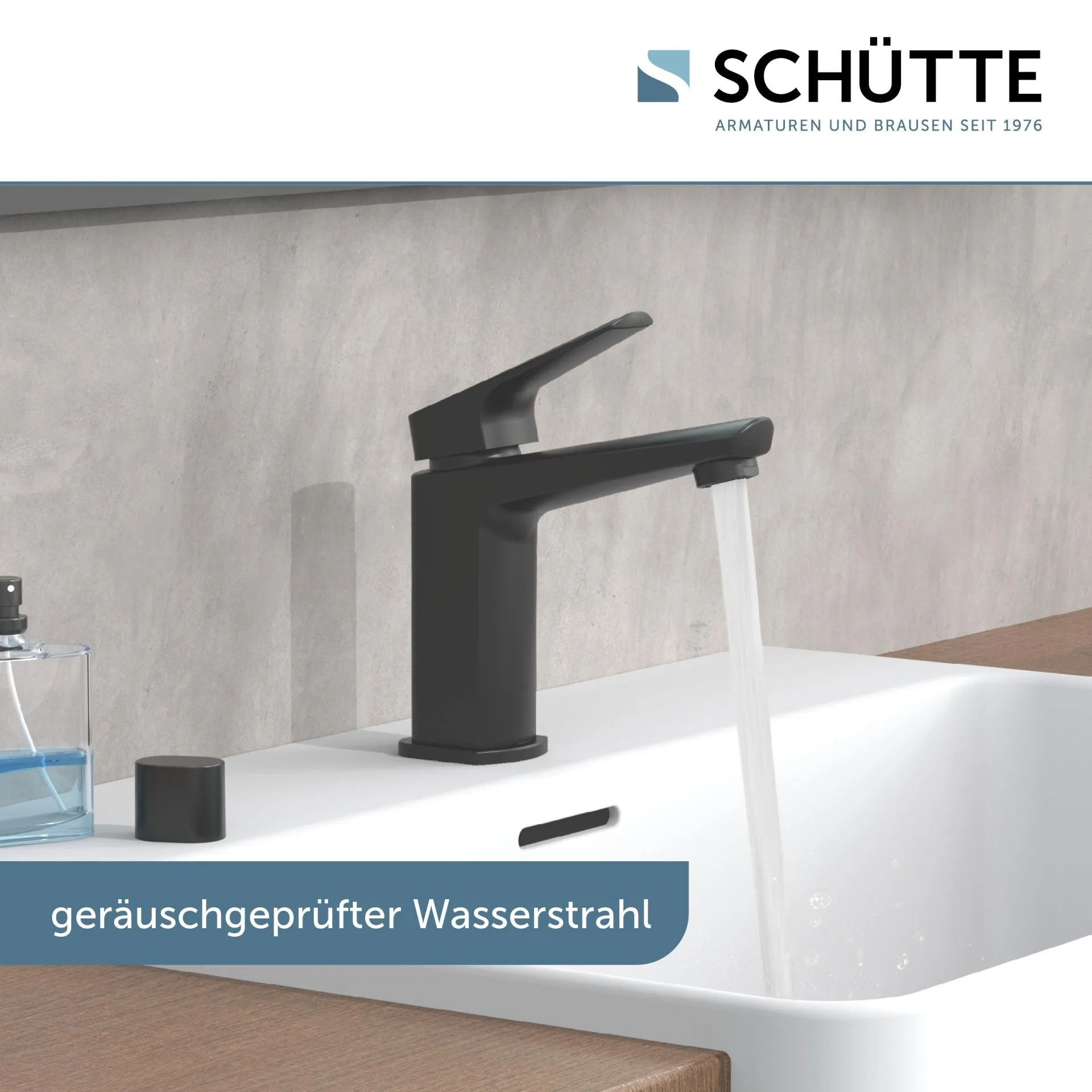 Schütte RAVEN Waschtischarmatur, Schwarz matt