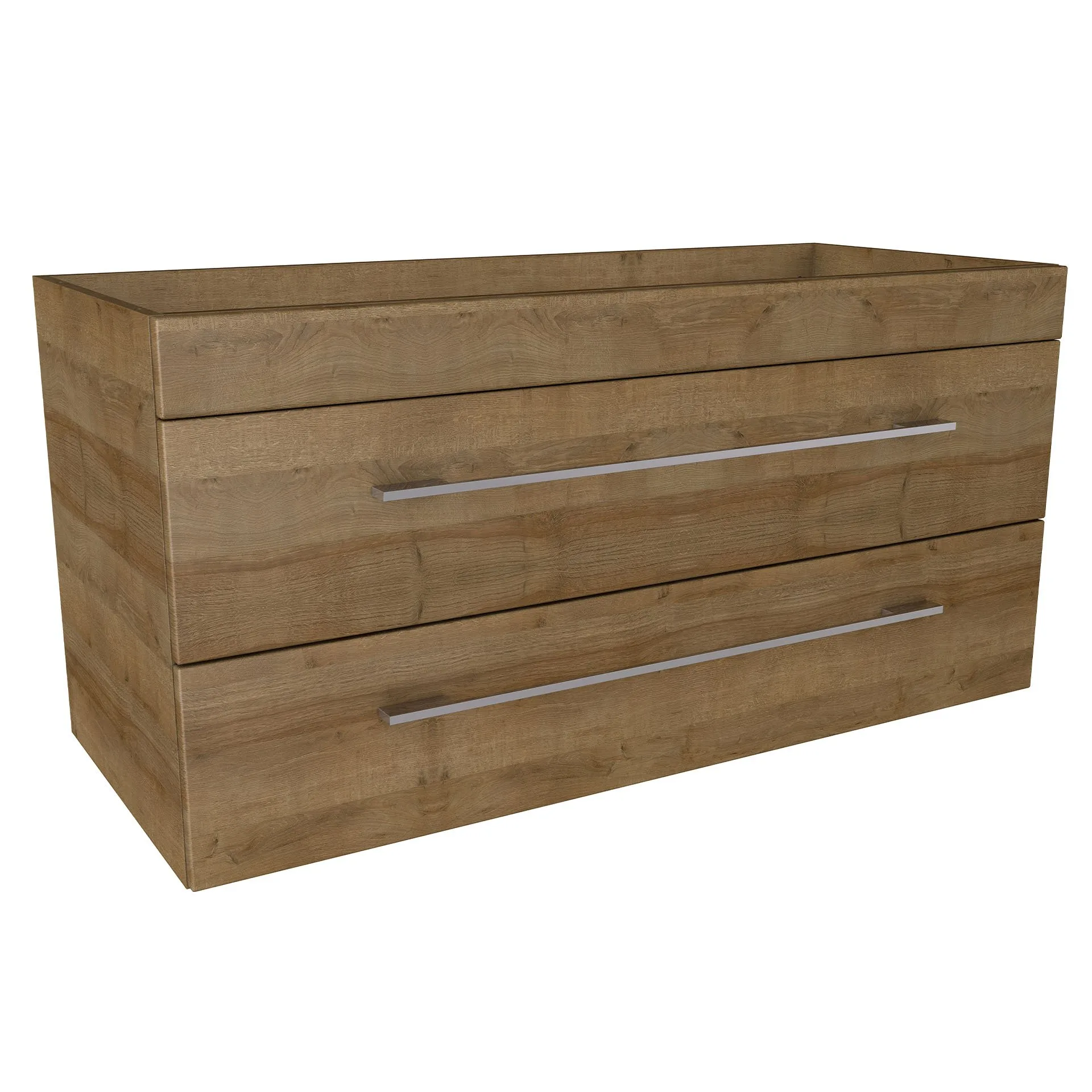 Lanzet K5 Waschbeckenunterschrank 118 cm, Braun hell