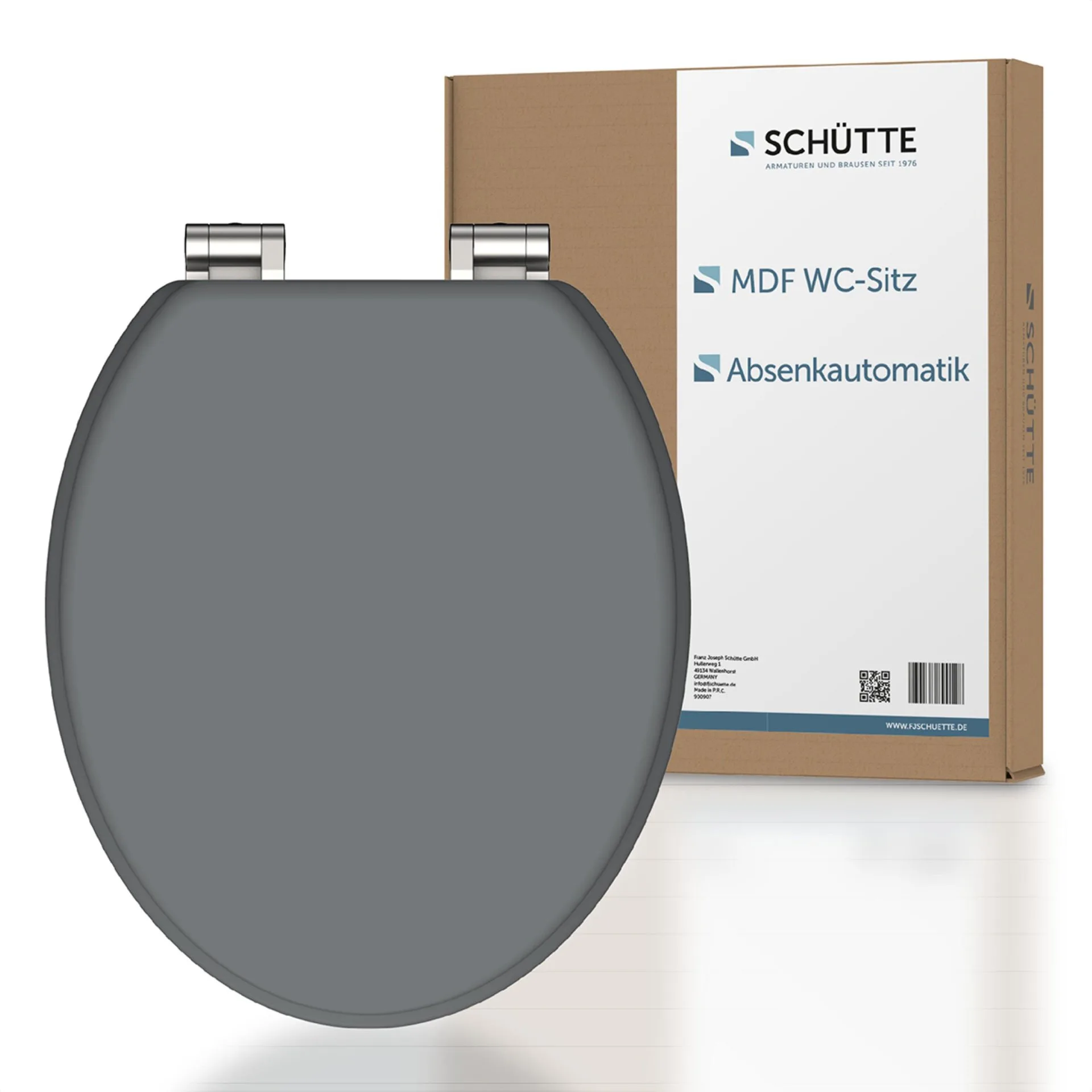 Schütte SPIRIT GREY WC-Sitz, mit Absenkautomatik