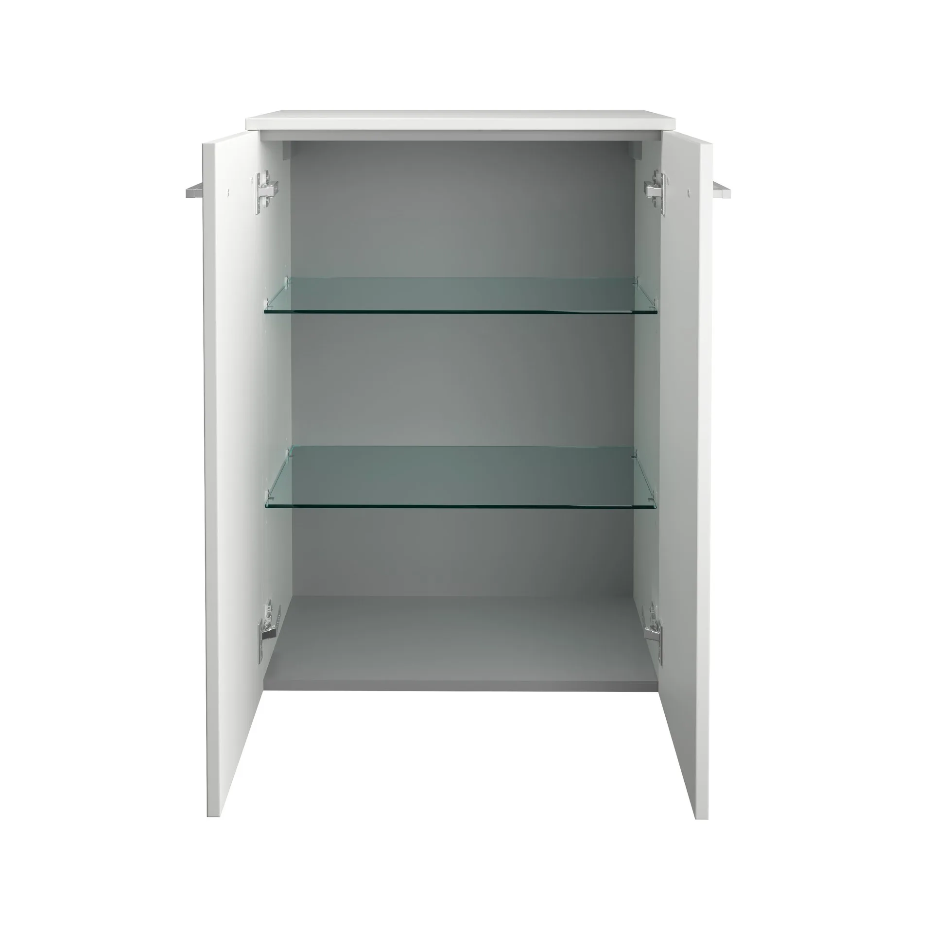 FACKELMANN B.ROUND Doppel Midischrank 60 cm breit, Weiß