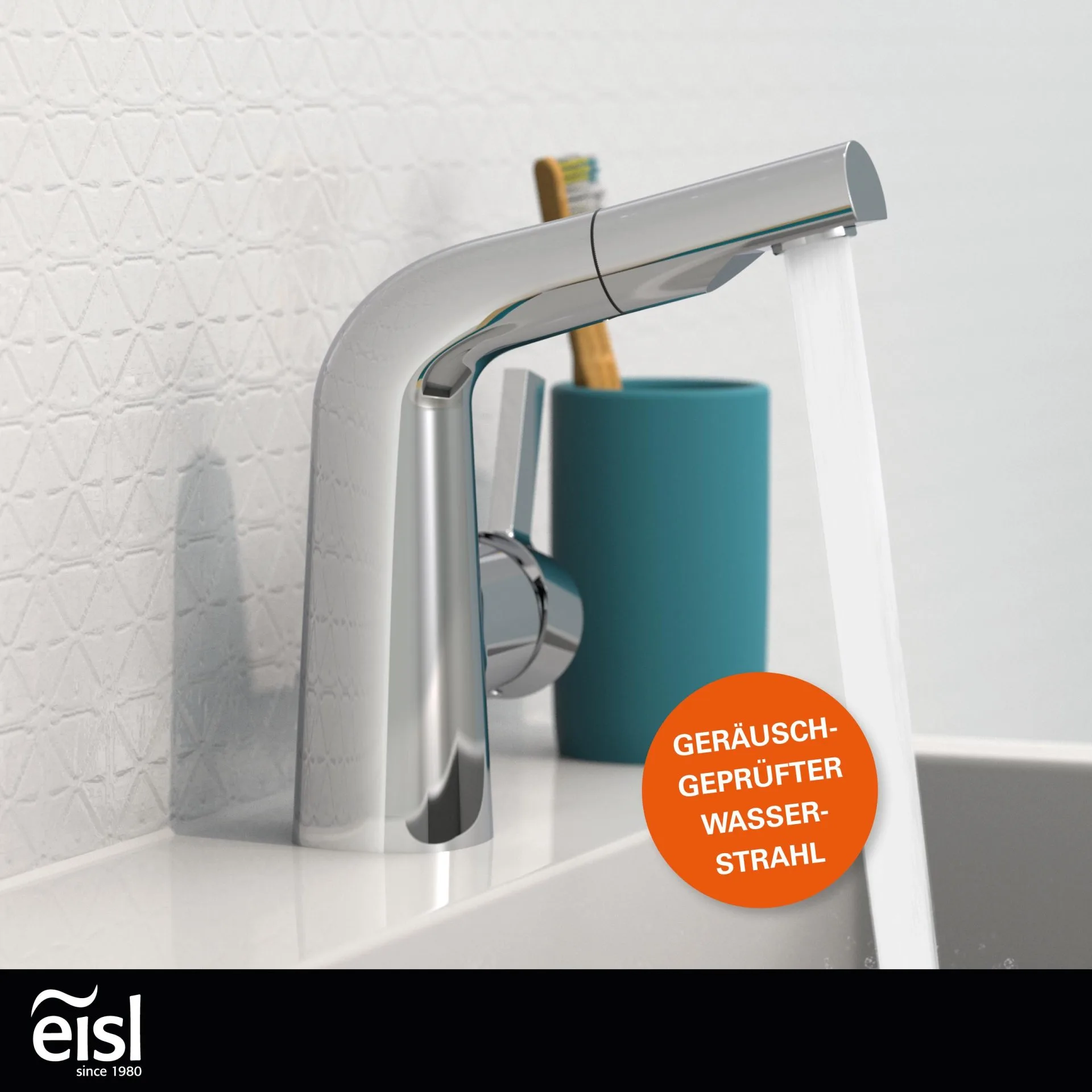 EISL COOL Waschtischarmatur, Chrom, mit herausziehbarer Haarbrause