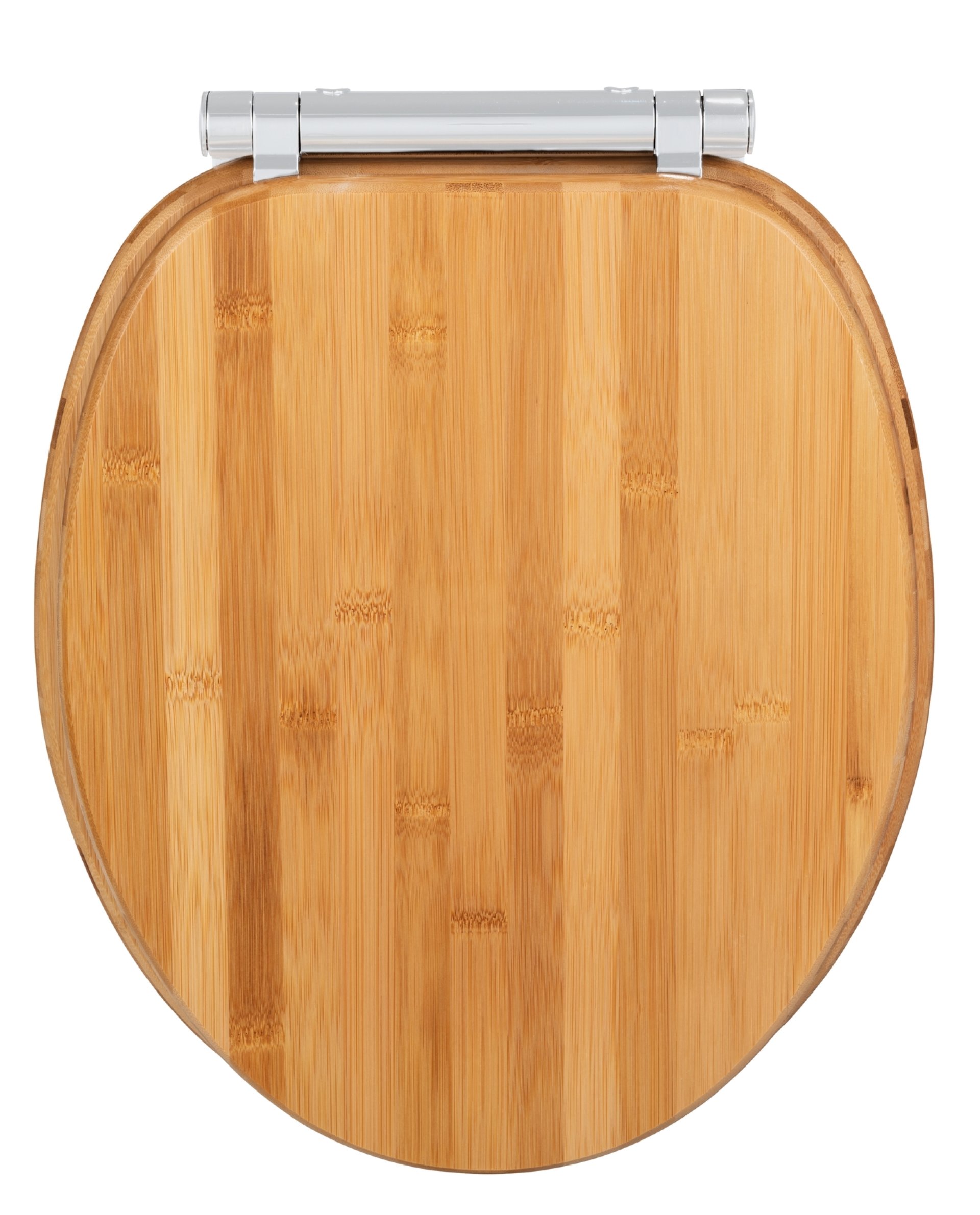 WENKO BAMBUSA WC-Sitz, Braun, aus Bambus, mit Absenkautomatik