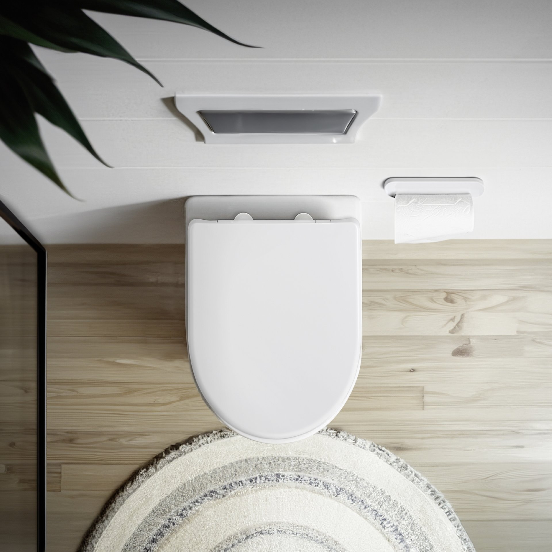 WENKO SINDIA WC-Sitz, Weiß, 300 kg Tragkraft, mit Absenkautomatik