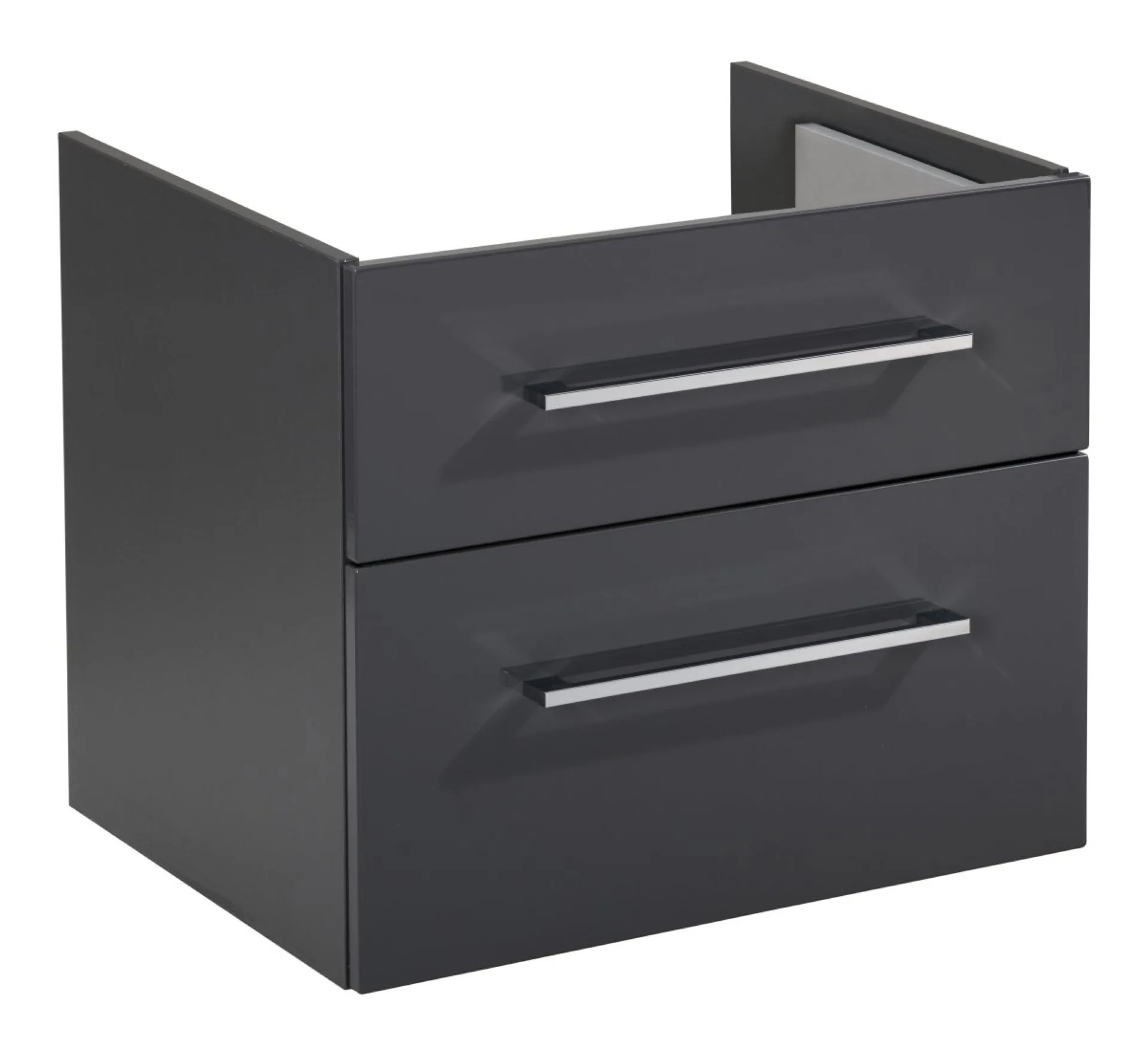 FACKELMANN HYPE 3.0 Unterbauschrank 60 cm breit, Anthrazit, 2 Schubladen