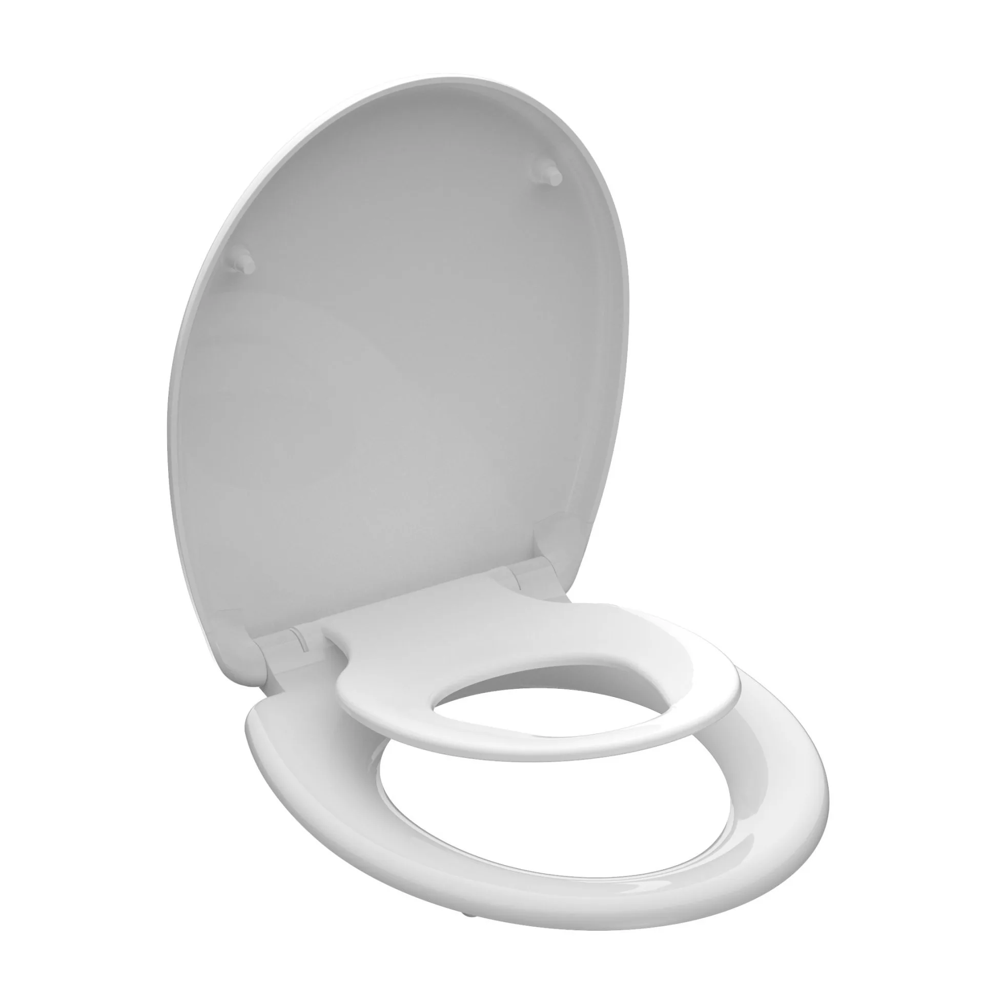 SCHÜTTE FAMILY WHITE WC-Sitz, Kunststoff, mit Absenkautomatik und Schnellverschluss